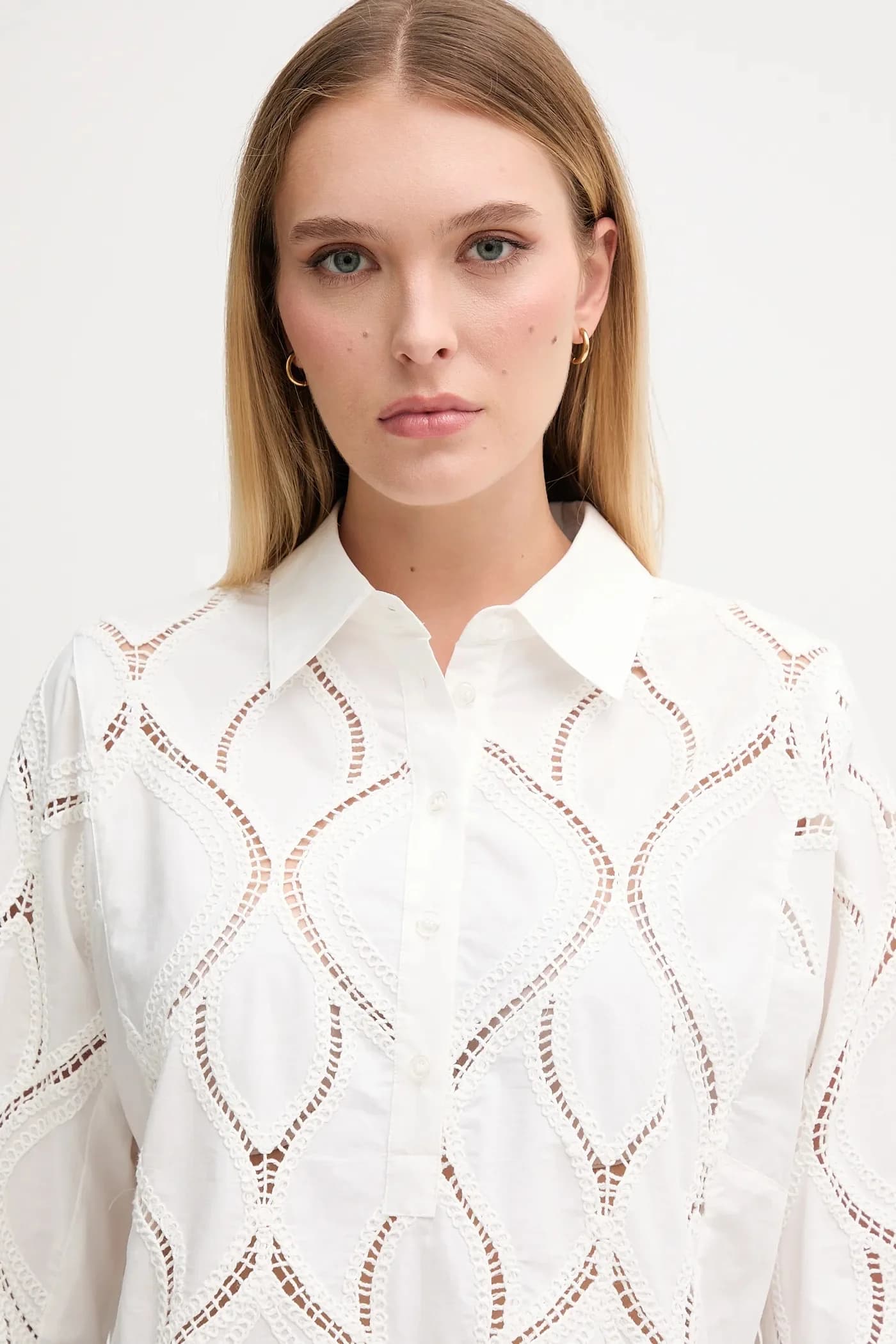 НОЛИН хлопковая блузка - фото 4