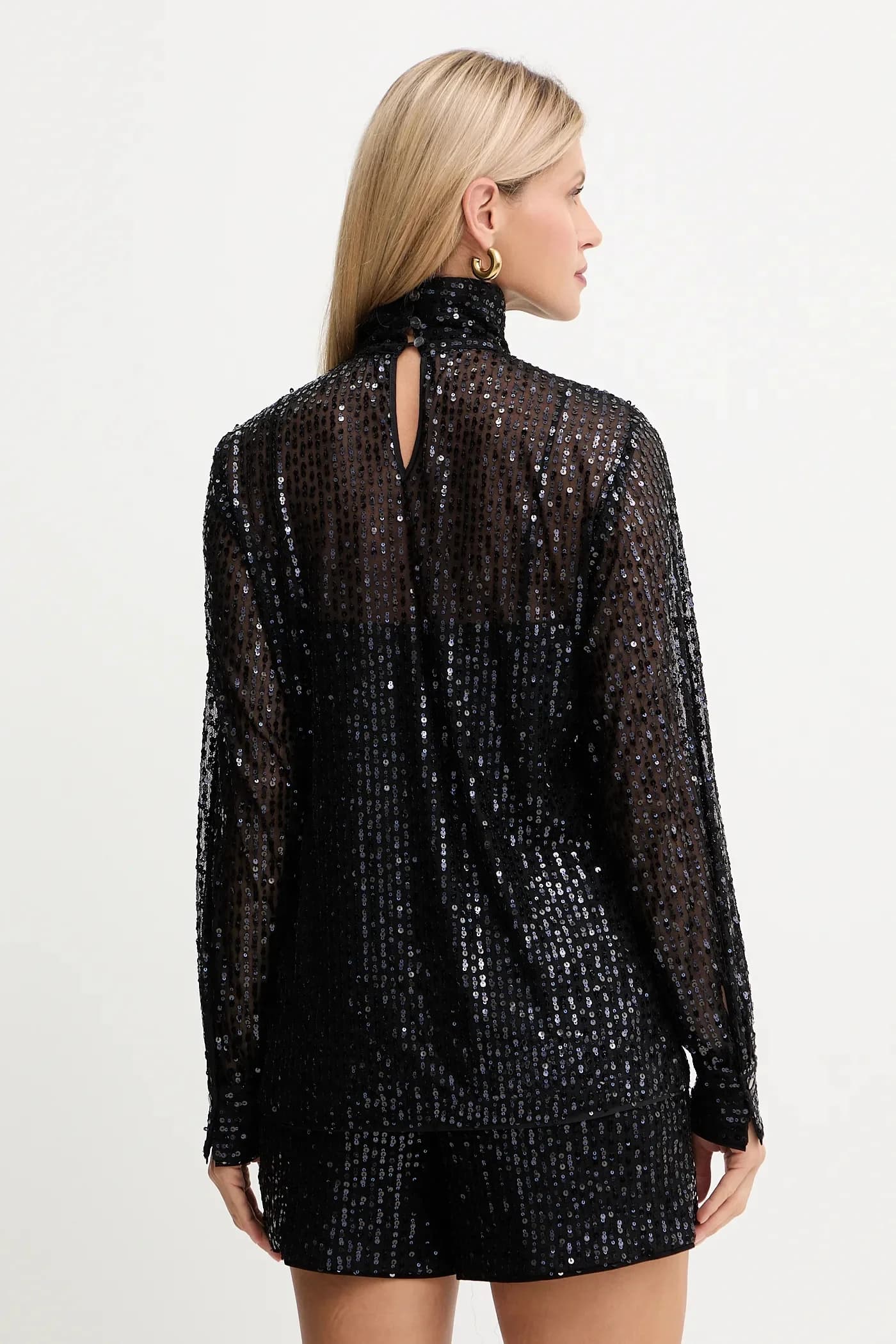 Блуза черная для женщин - фото 3