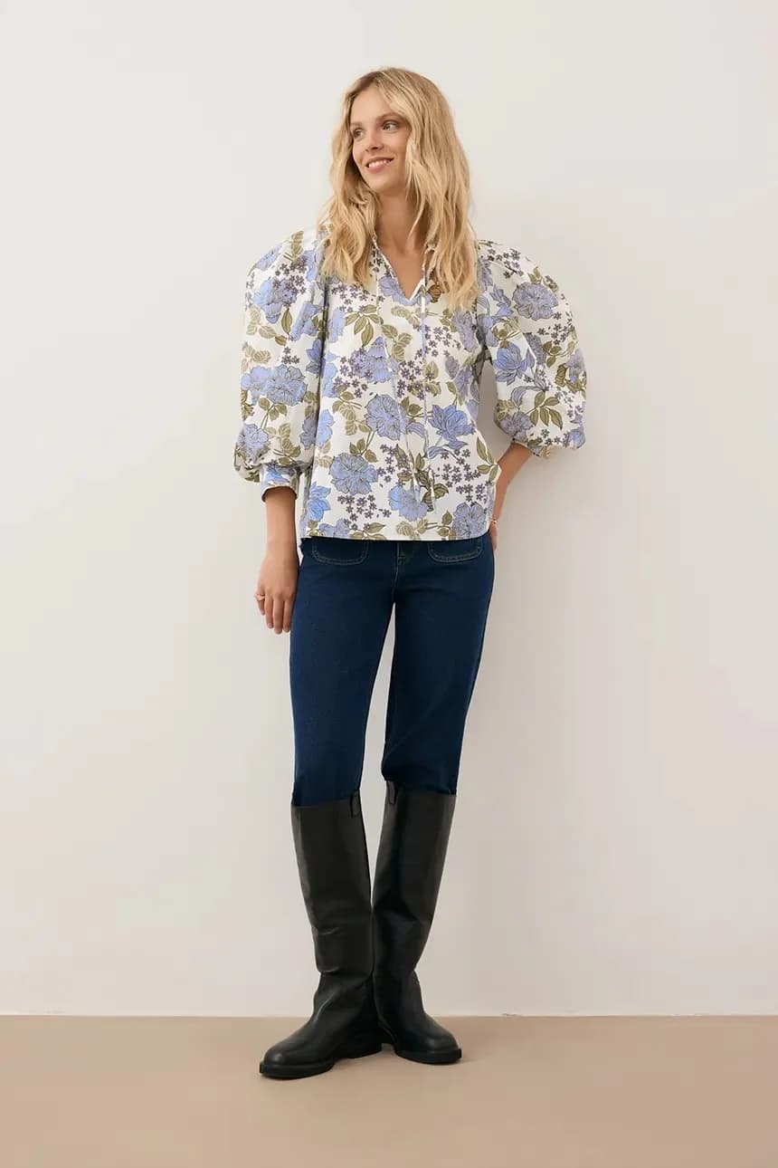 ANDRASSA хлопковая блузка - фото 2