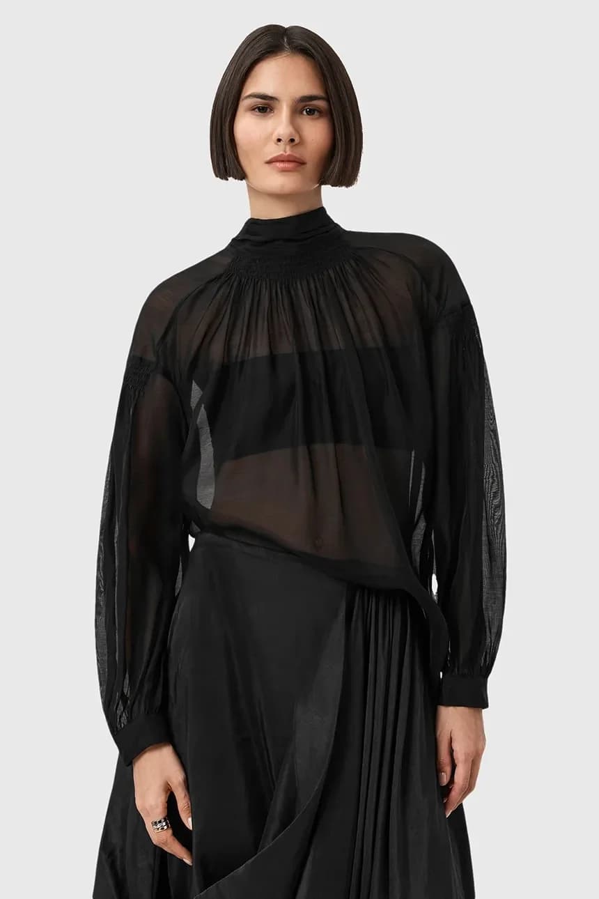 шелковая блузка PEARLA