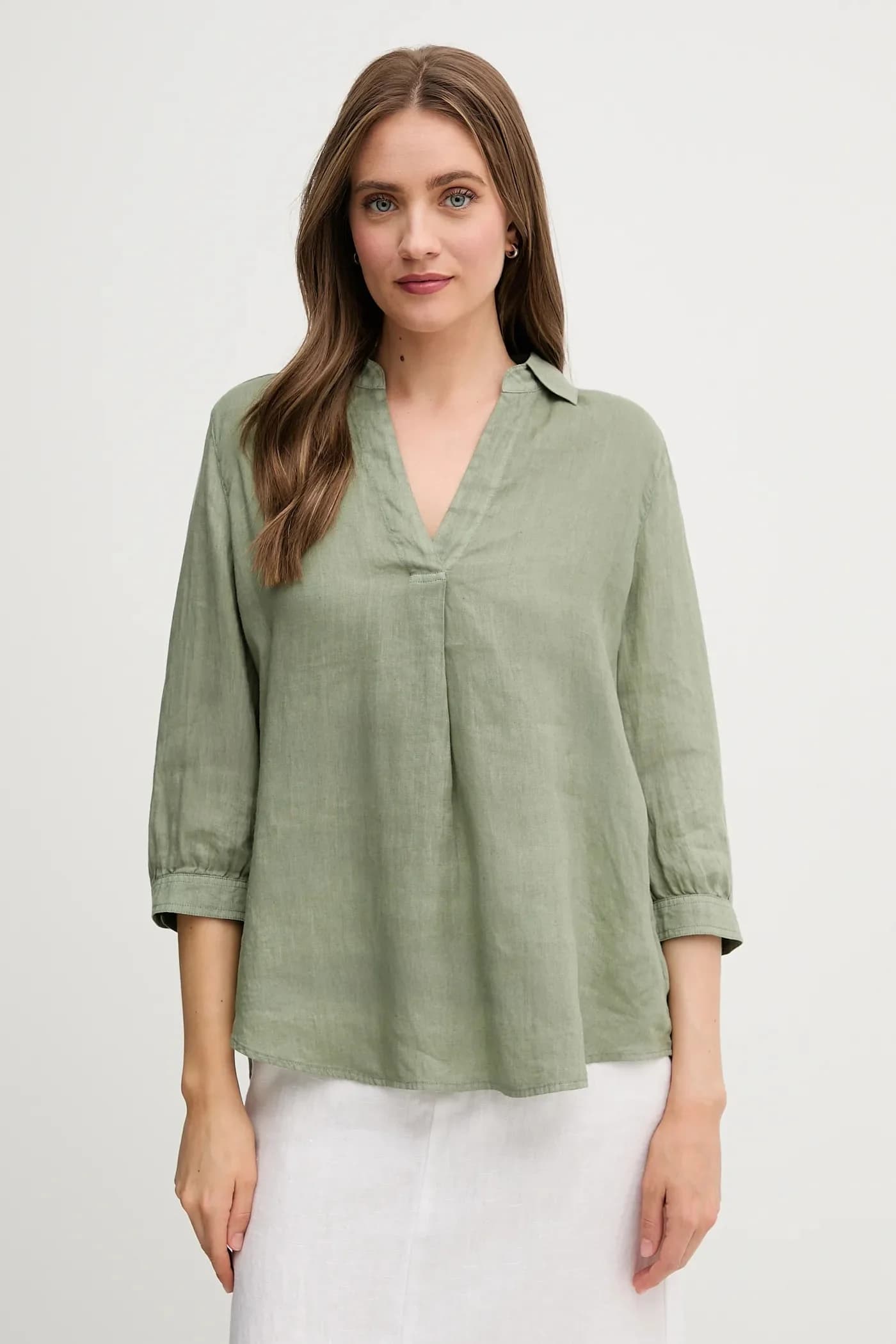 Льняная блузка