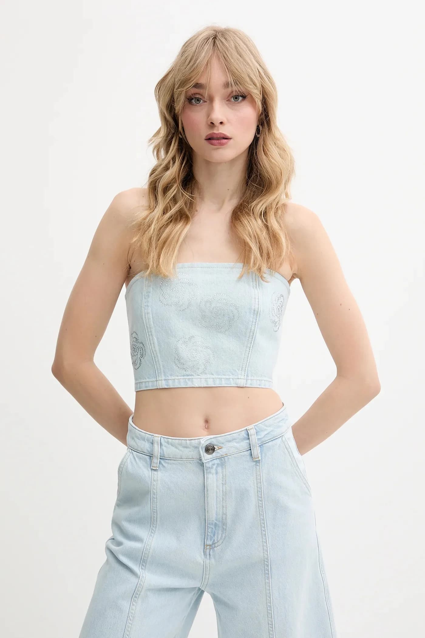 Джинсовый топ