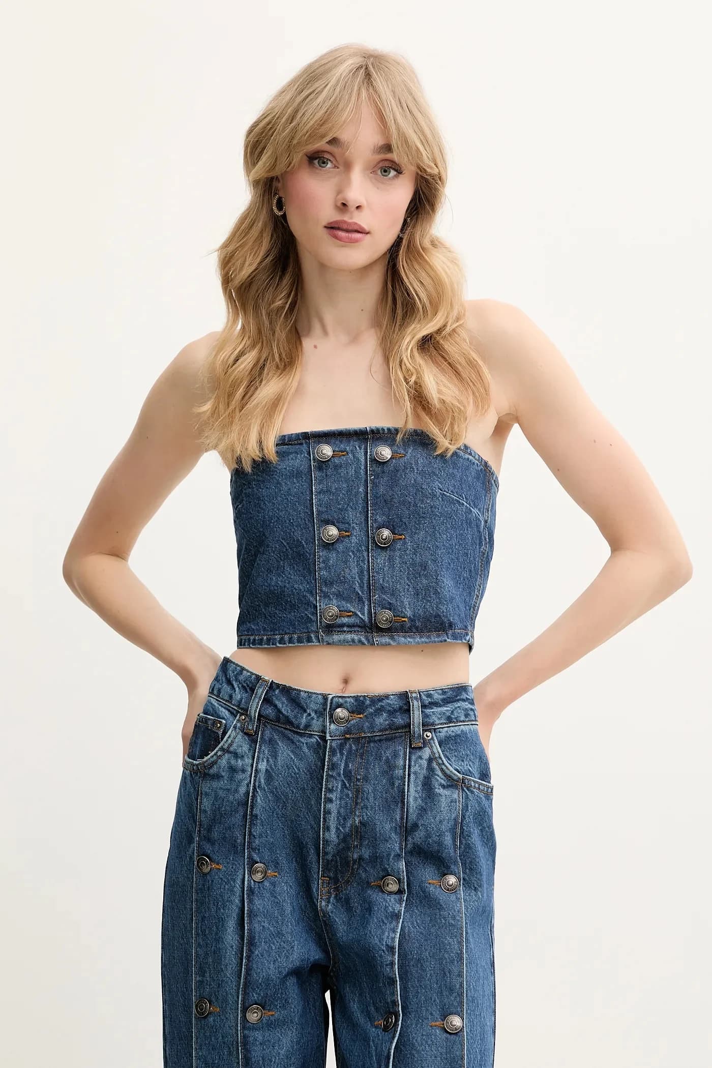 Джинсовый топ