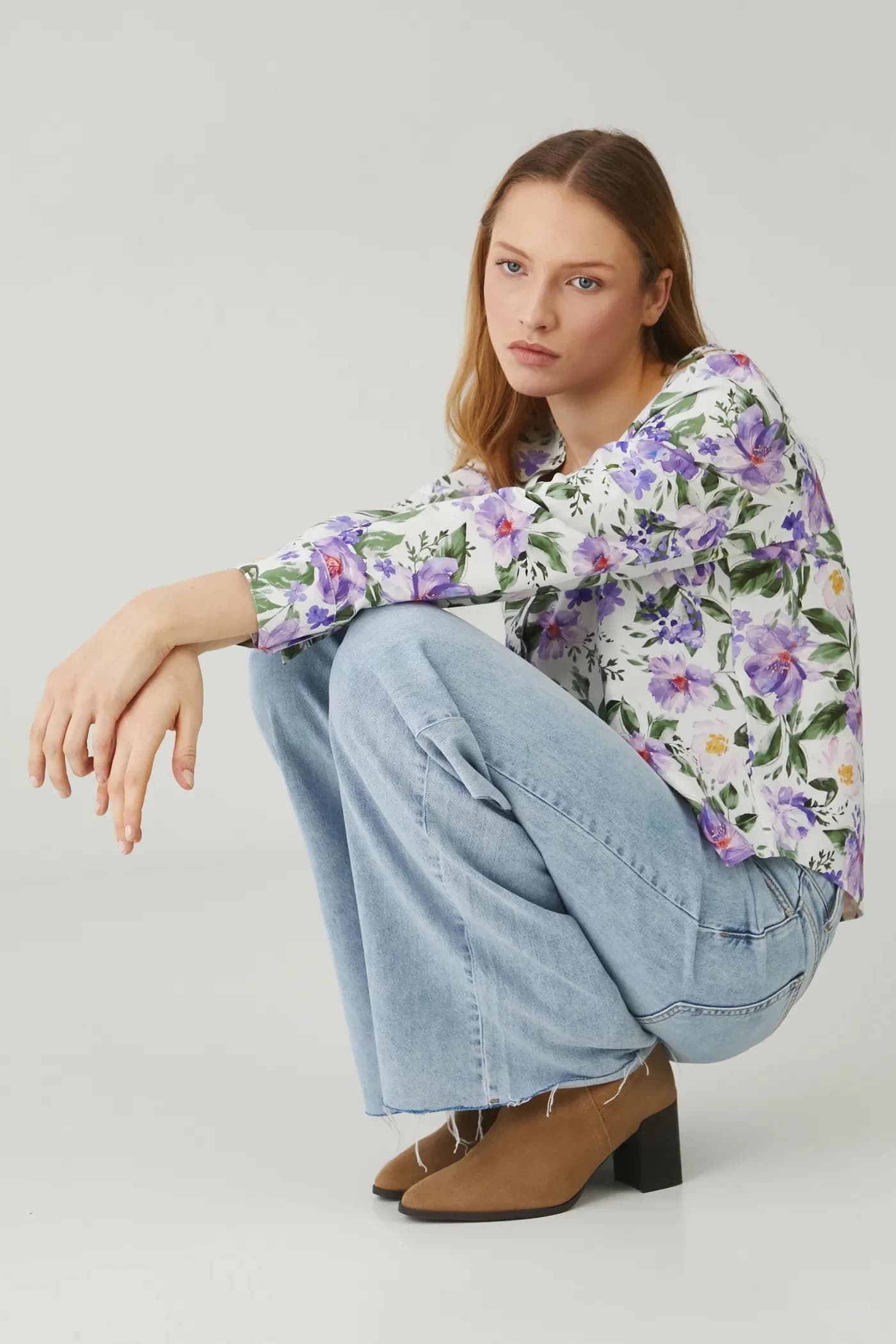 Блузка из льна