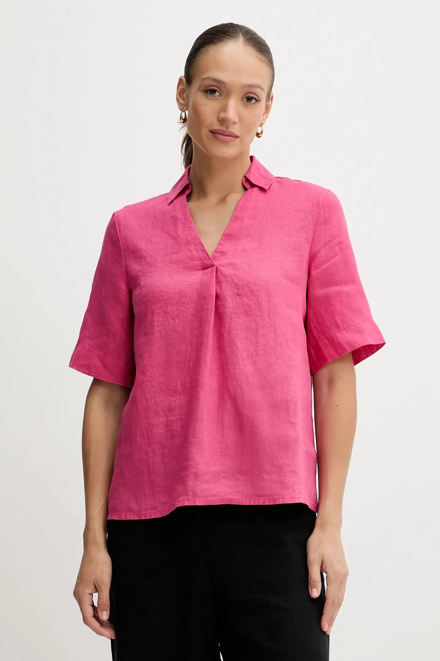 Льняная блузка