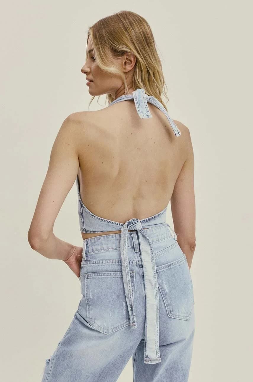 Джинсовый топ - фото 3