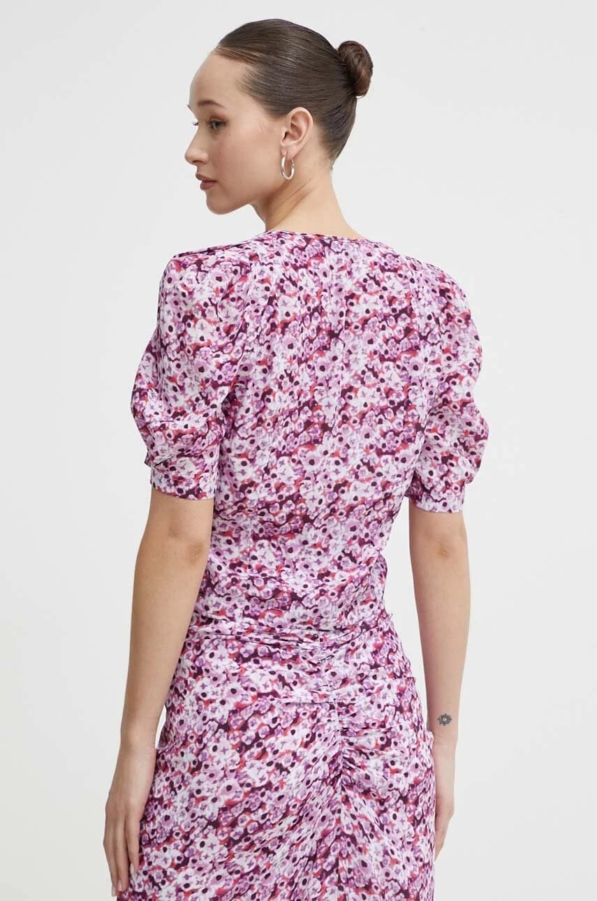 Блуза из смесового шелка - фото 3