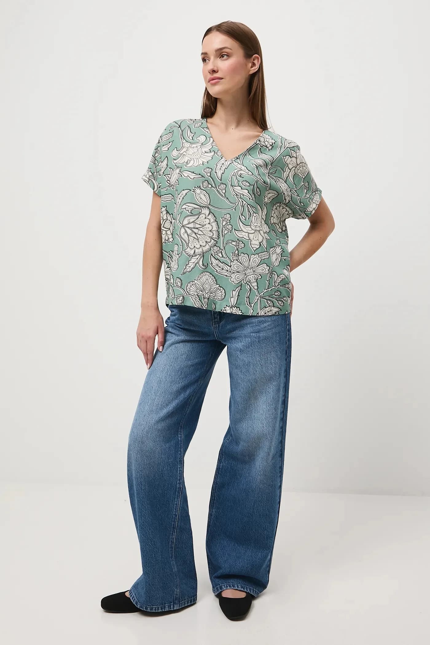 Блузка из льна - фото 2