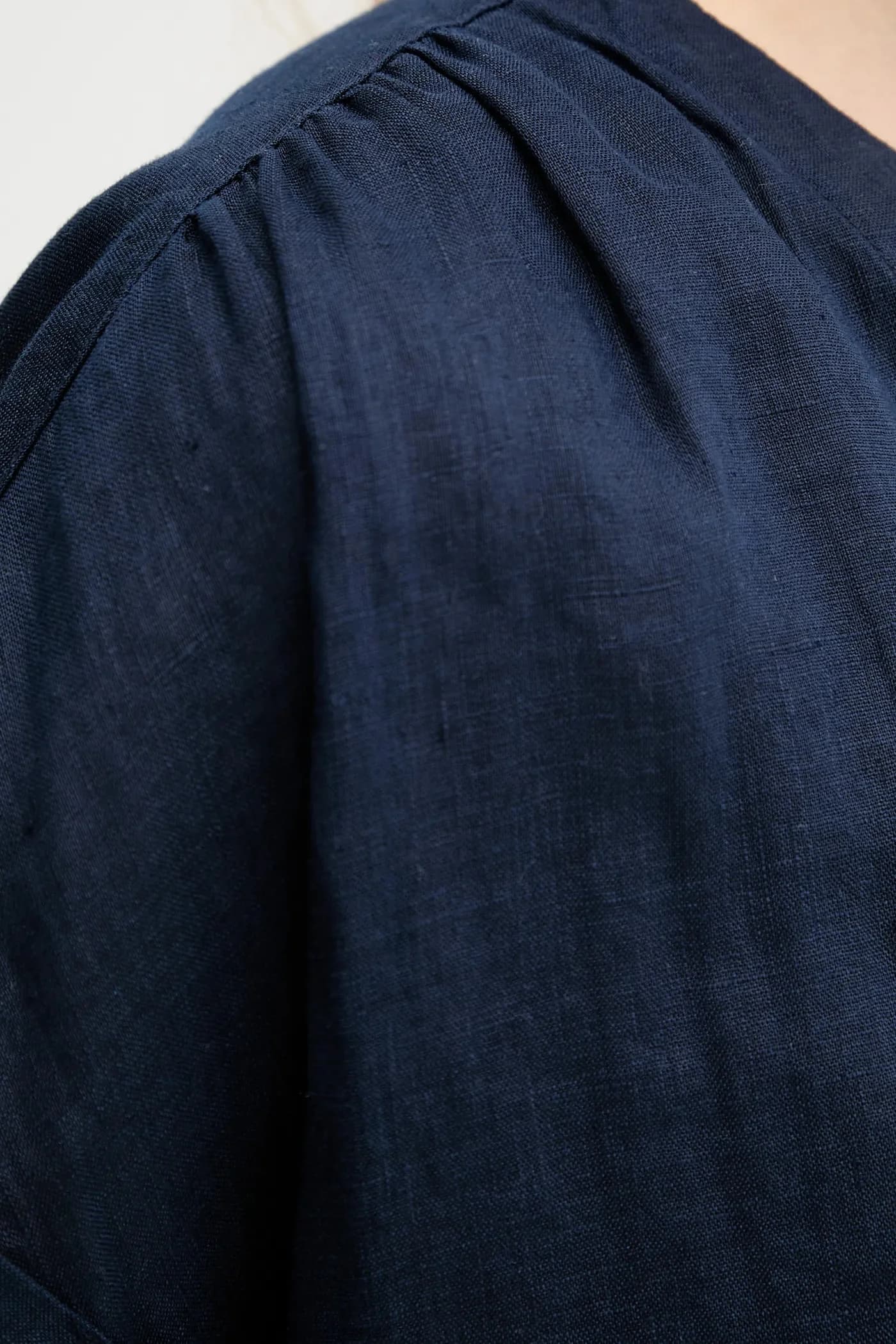 Льняная блузка - фото 5