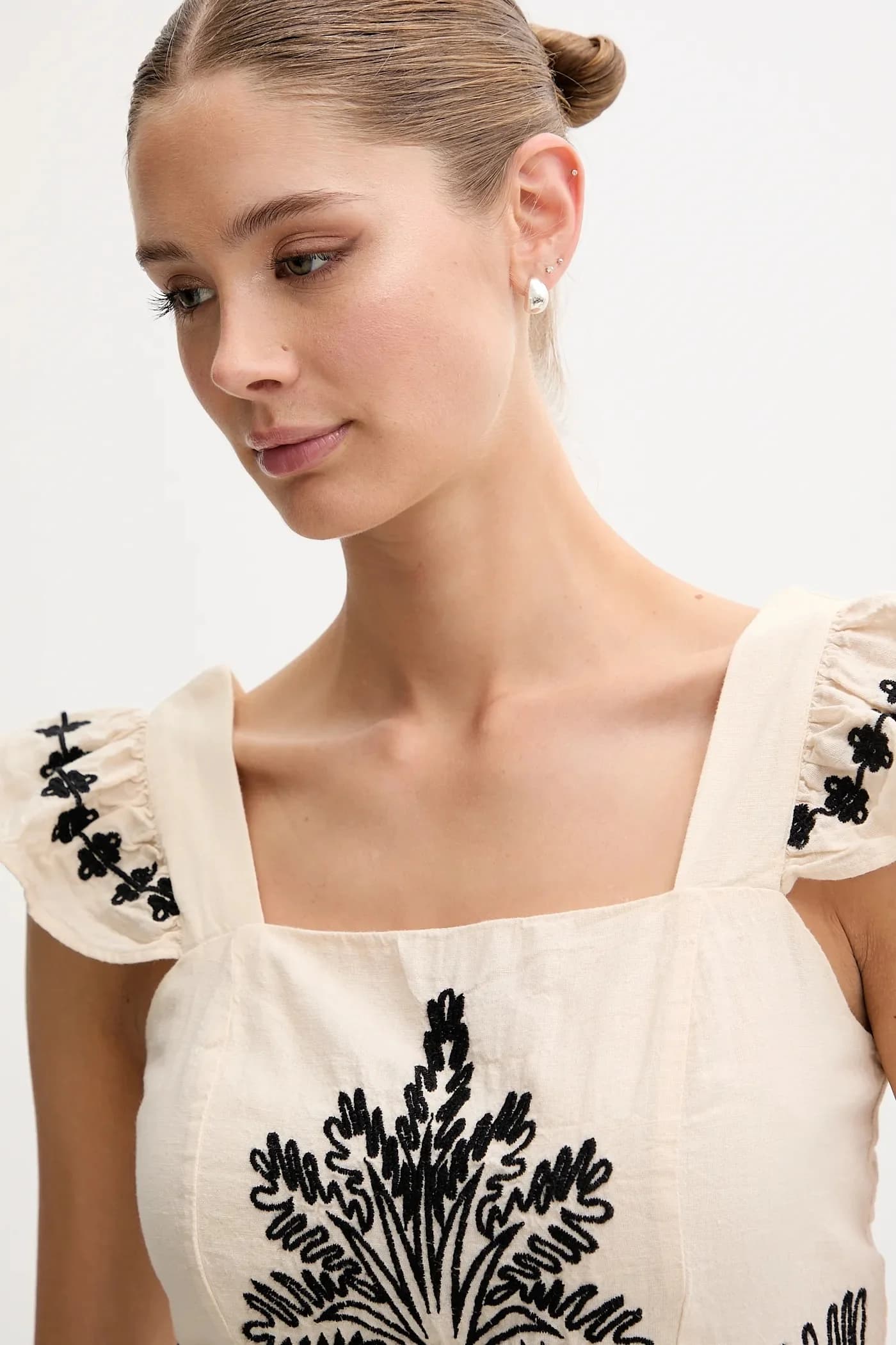 Блузка из льна - фото 4