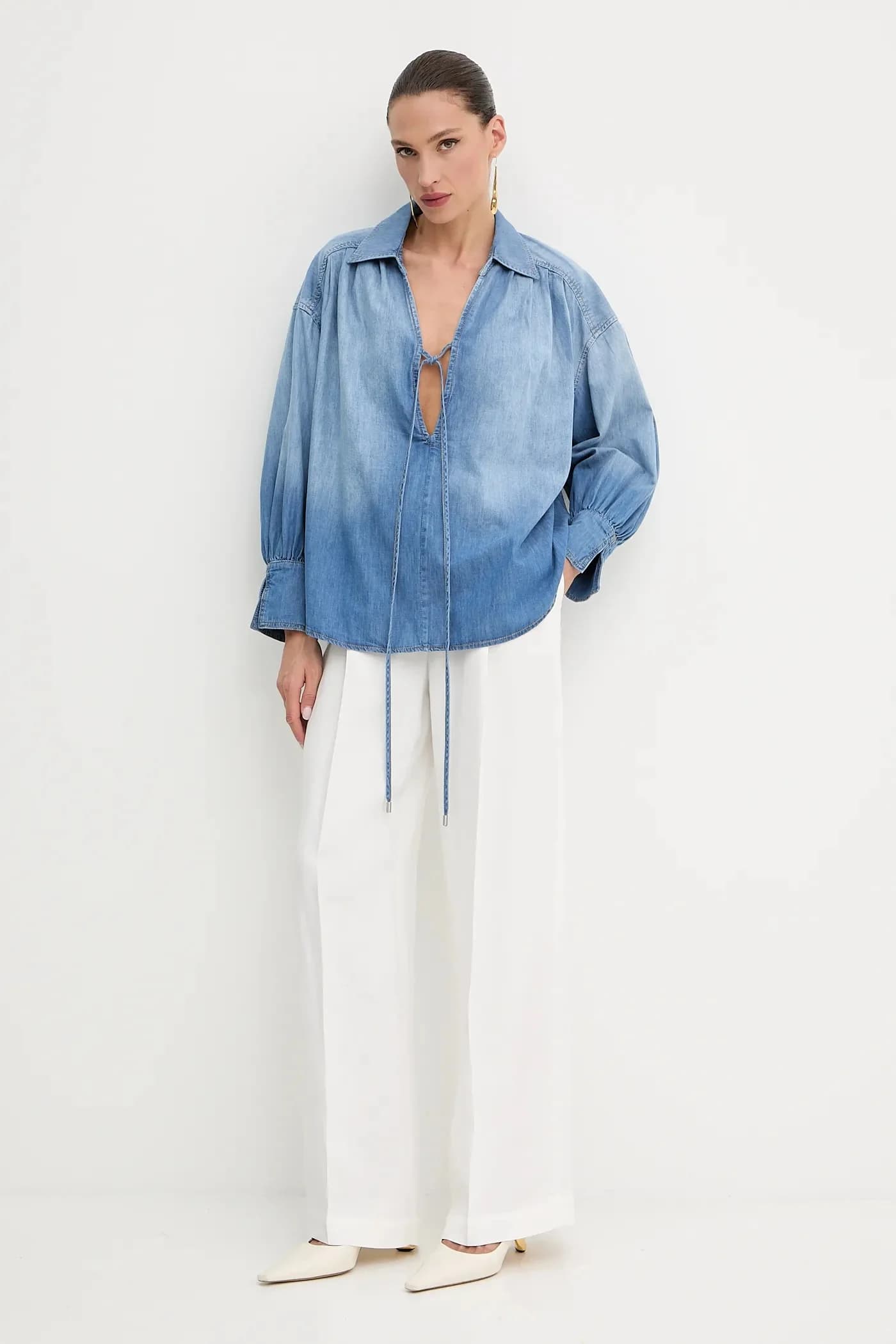 Джинсовая блузка - фото 2