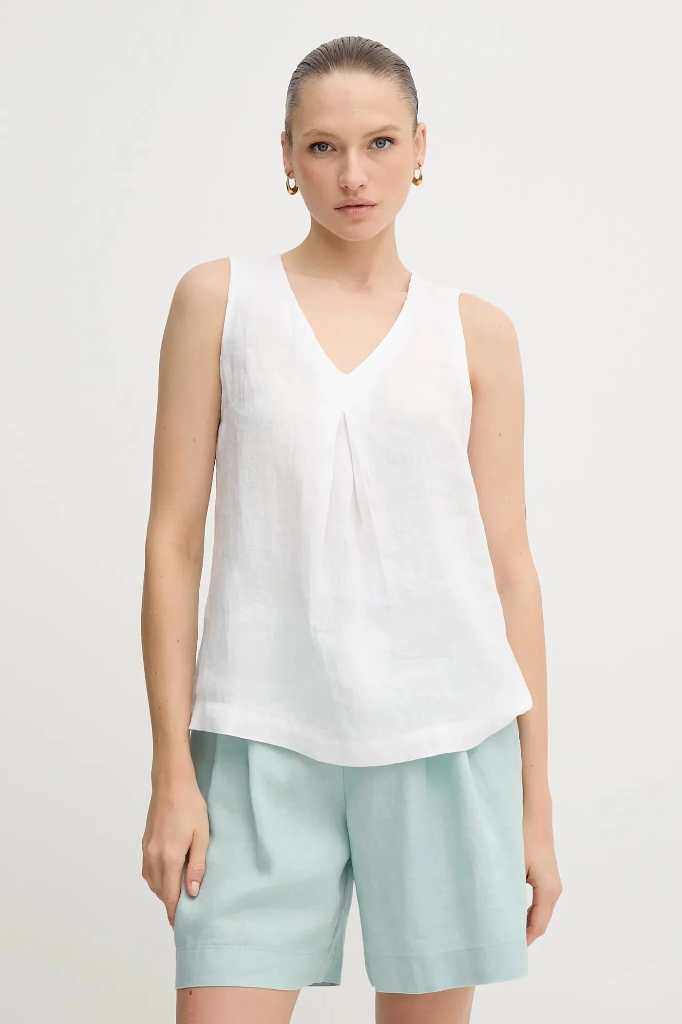 Льняная блузка