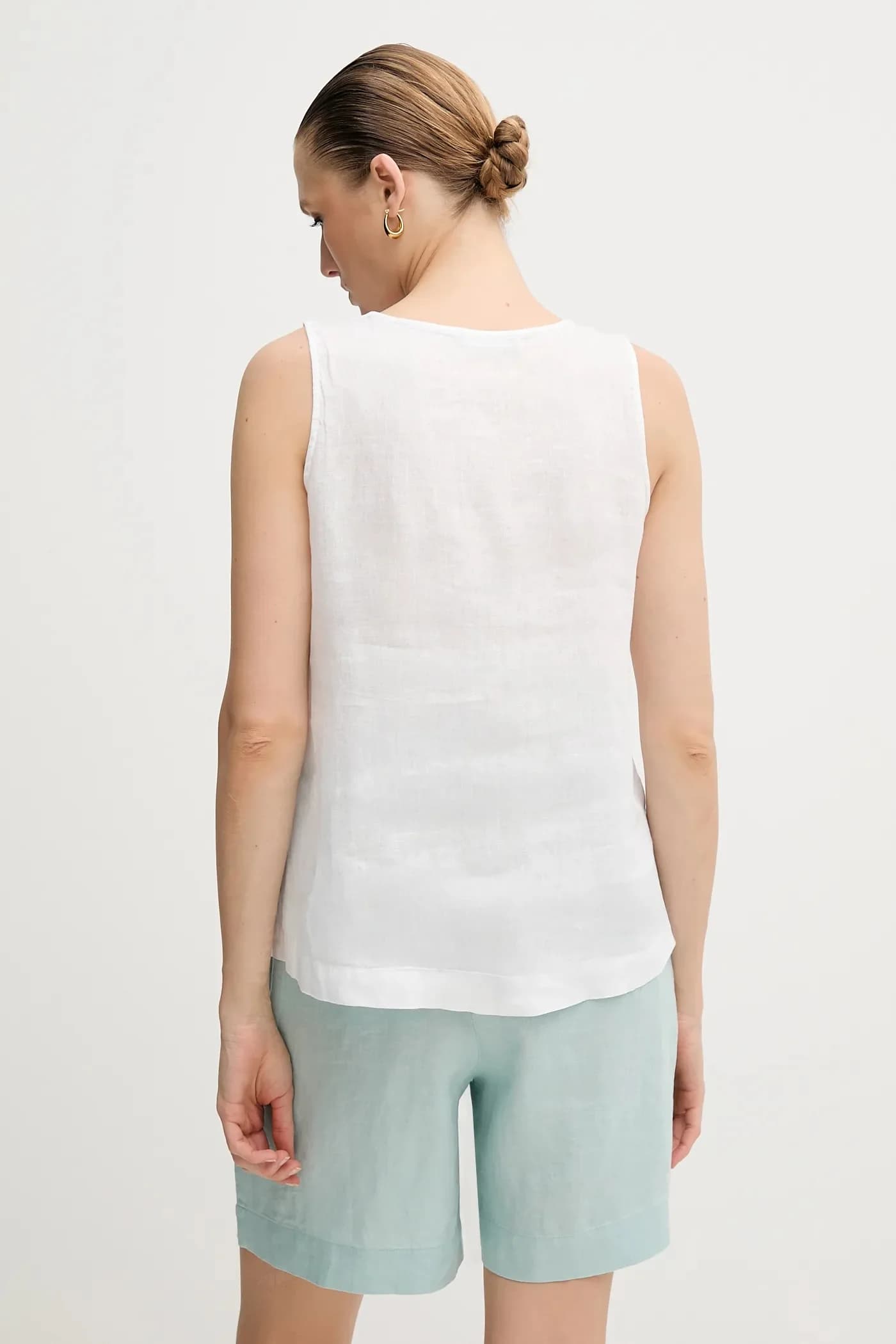 Льняная блузка - фото 3