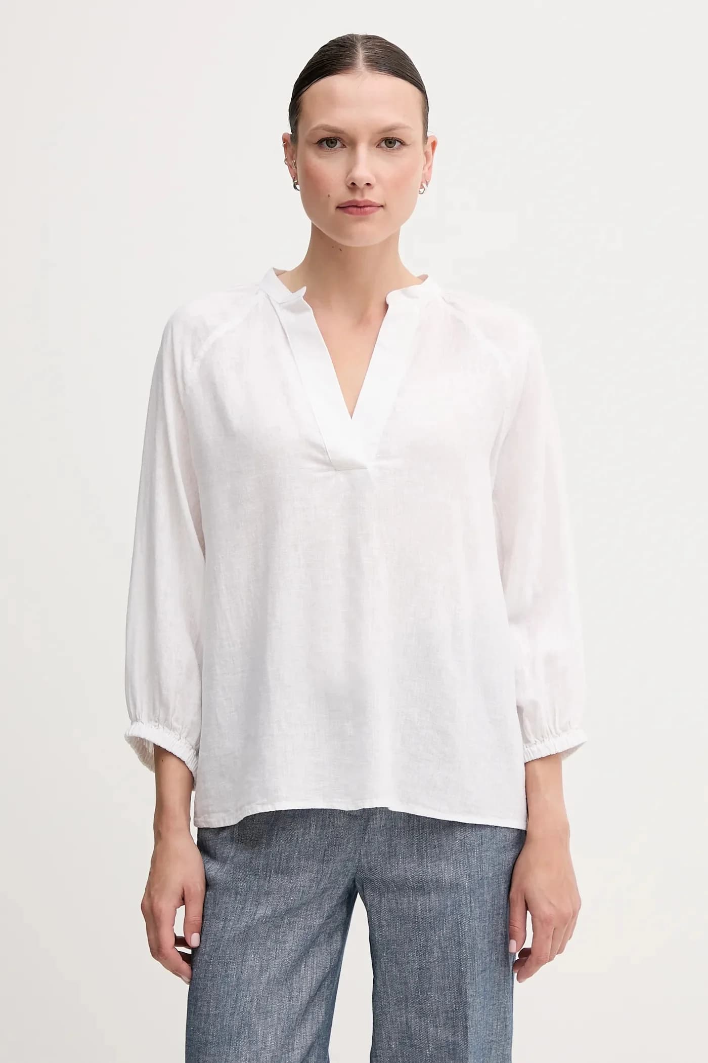 Льняная блузка