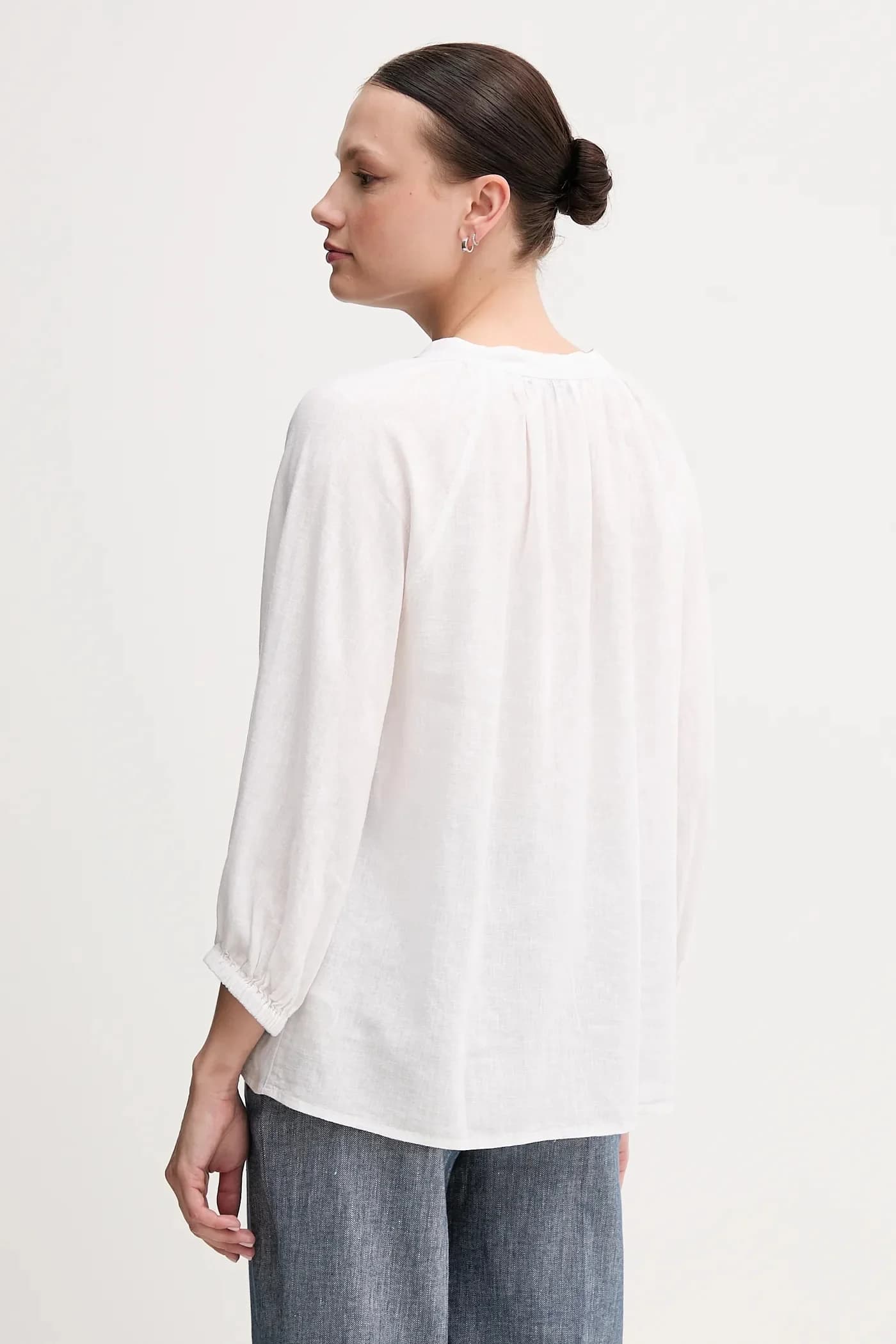 Льняная блузка - фото 3