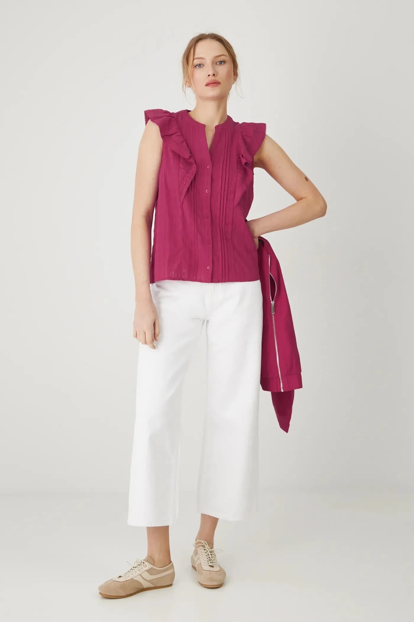 Хлопковая блузка - фото 2