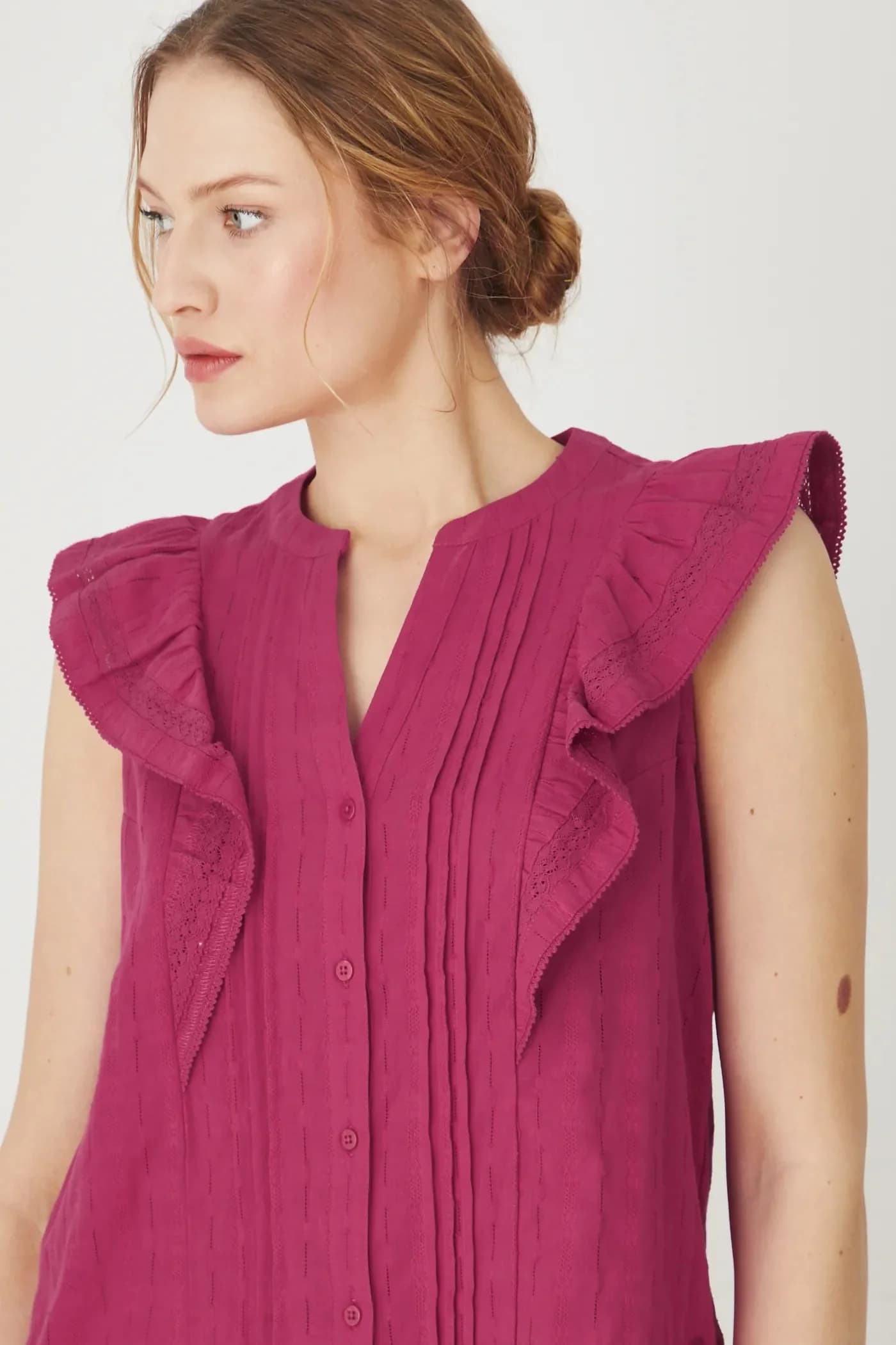 Хлопковая блузка - фото 5