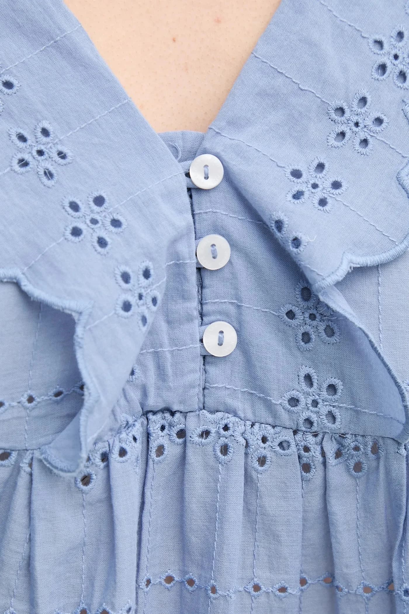 блузка DAME из хлопка - фото 5