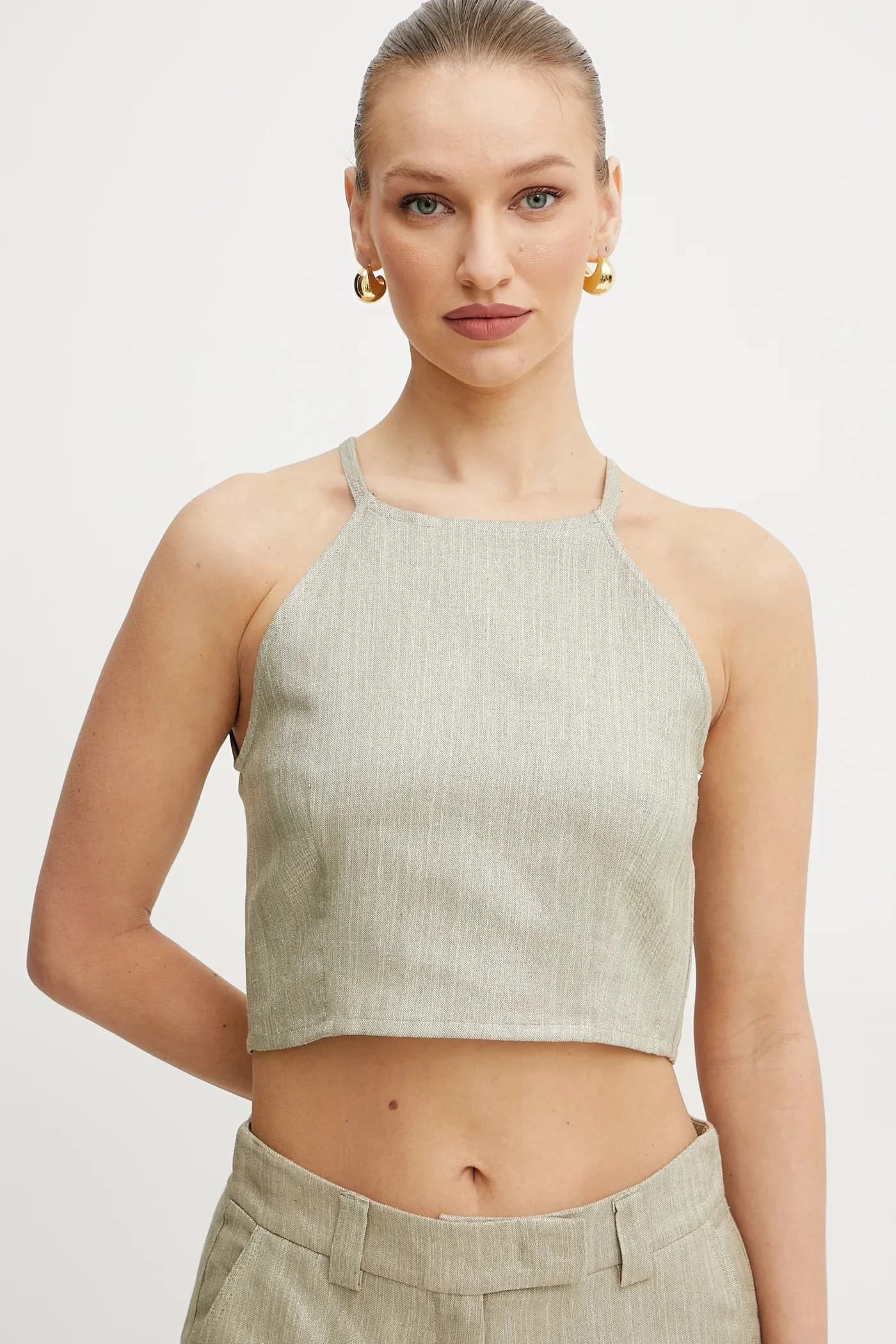 STILLA топ из смесового льна - фото 4