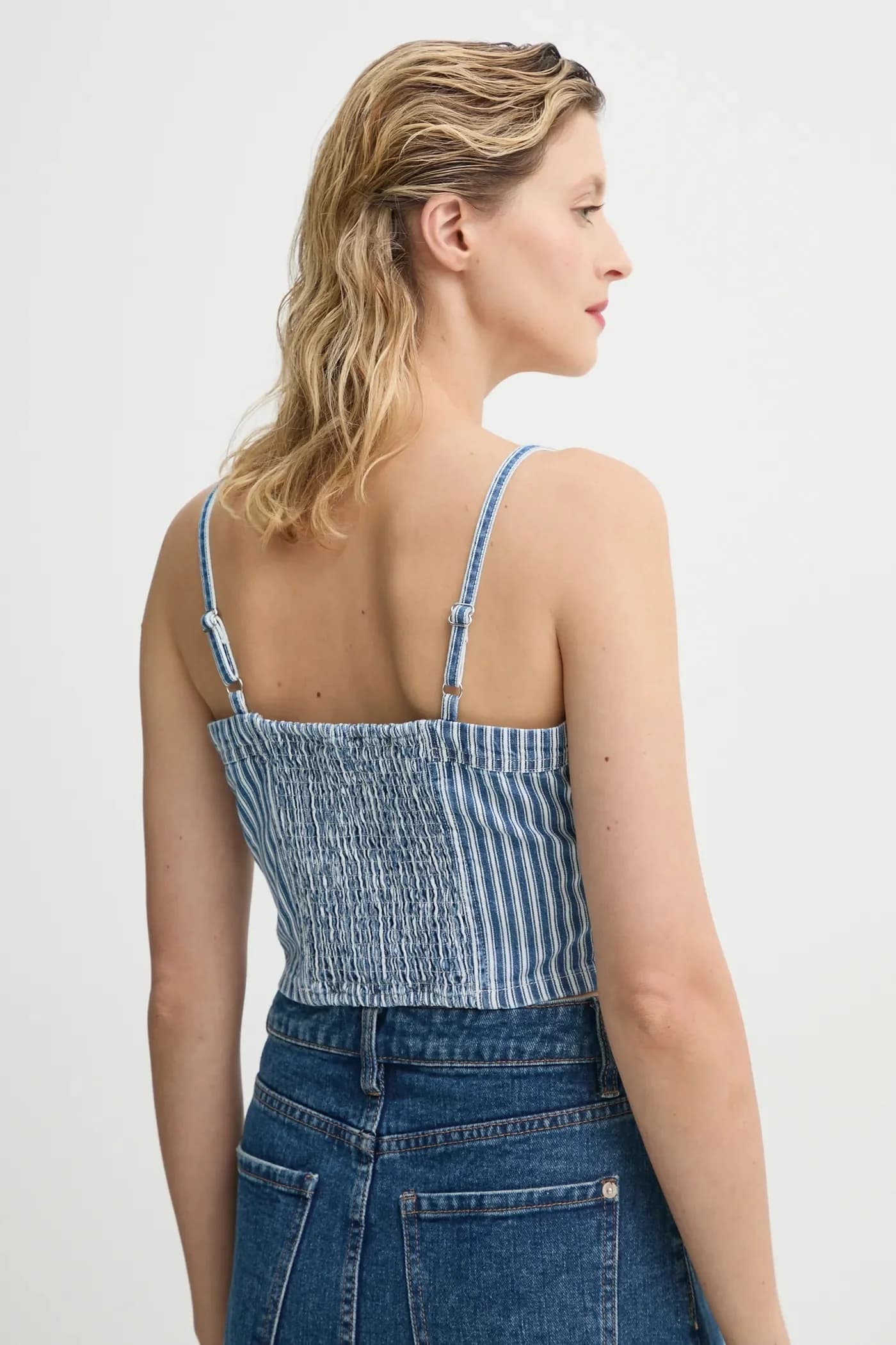 Джинсовый топ JADINE DENIM CAMI TANK - фото 3