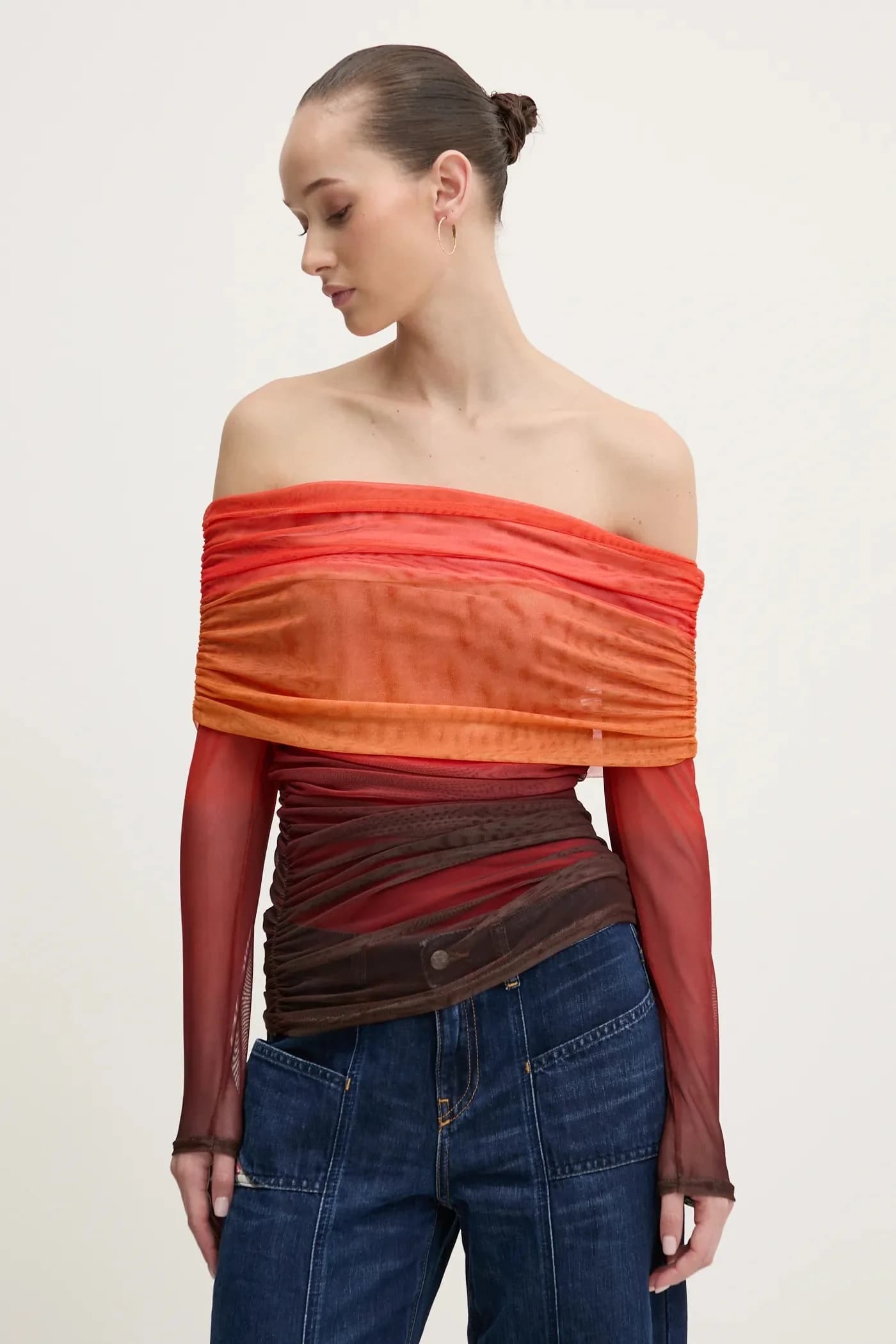 Блузка Anastasia с эффектом омбре