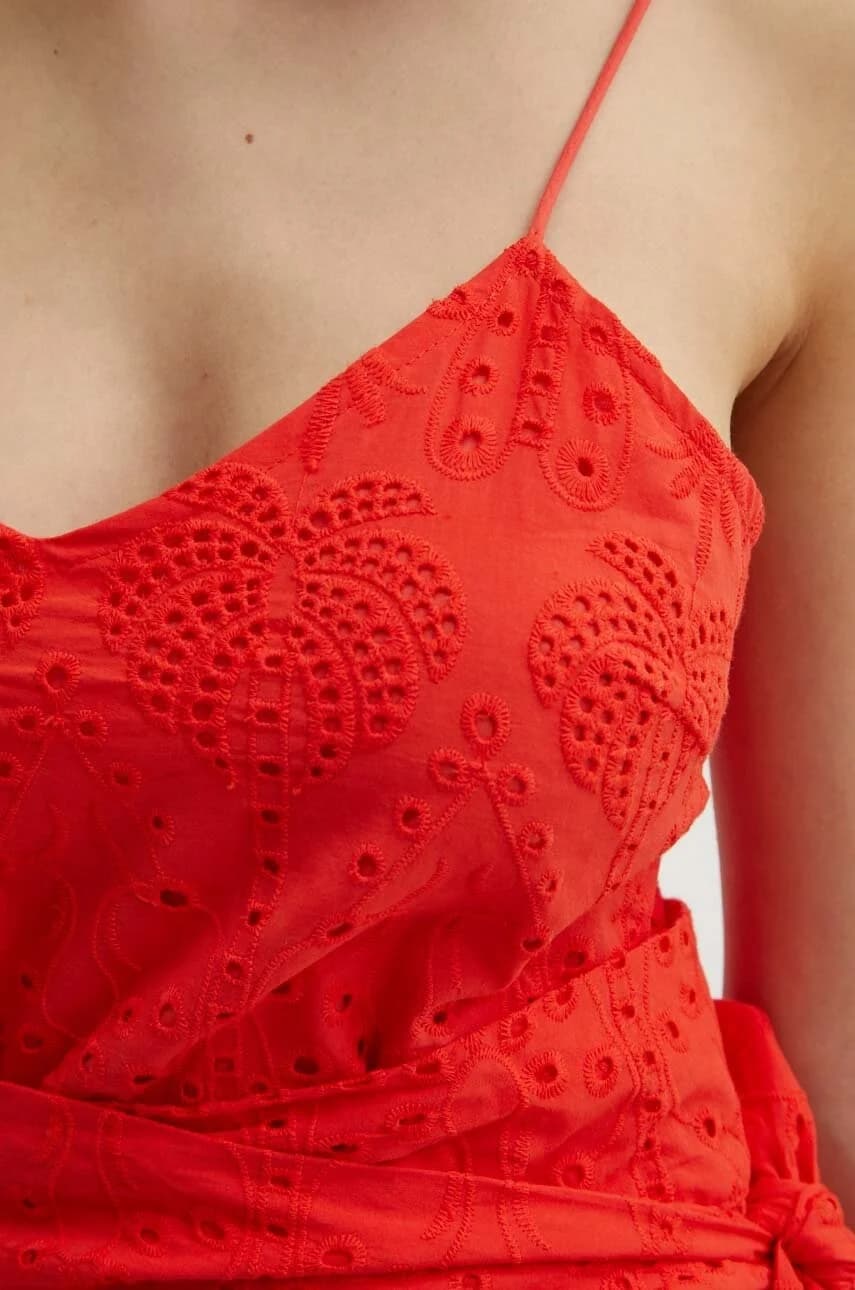 Хлопковый топ на бретельках - фото 6