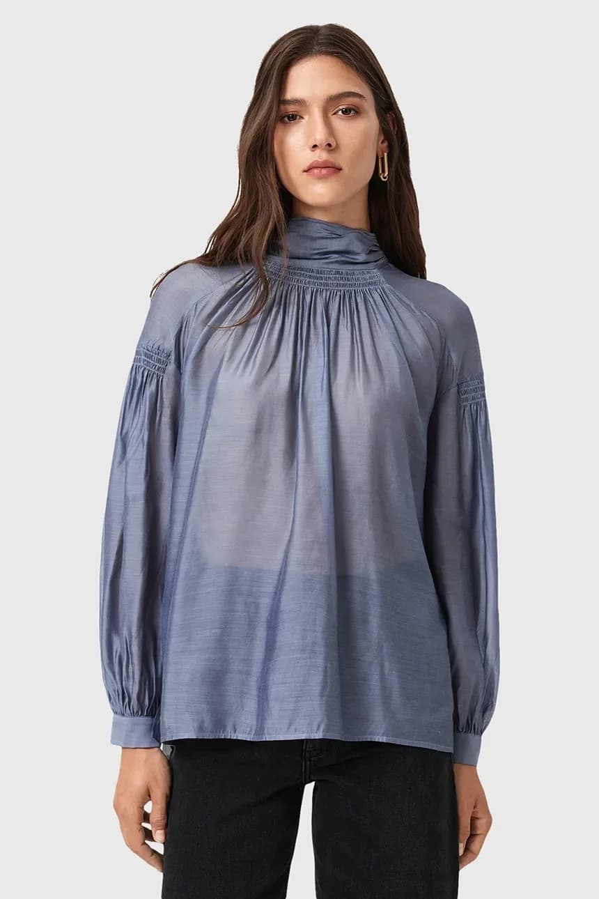 шелковая блузка PEARLA