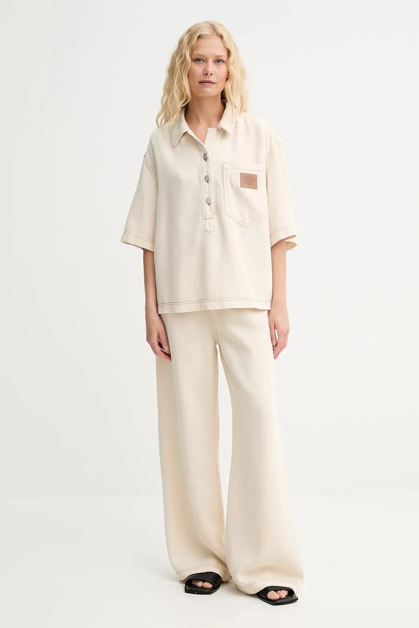 джинсовая блузка PHOR - фото 2