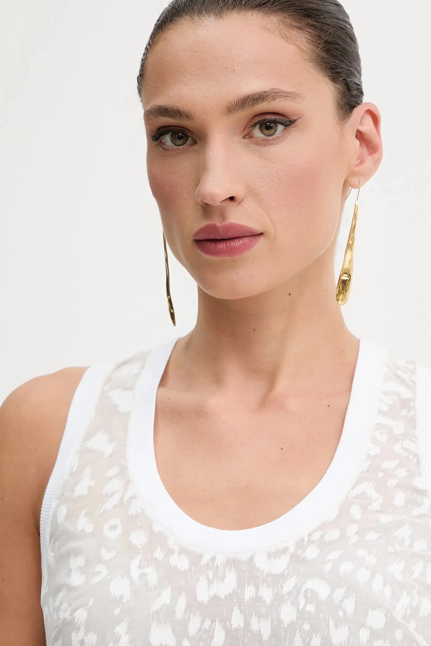 Блуза из смесового шелка - фото 4