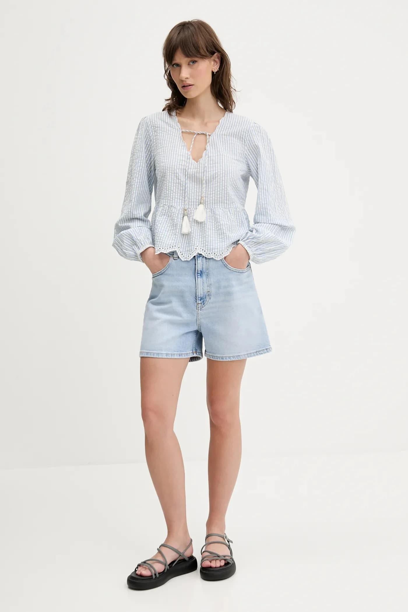 Хлопковая блузка - фото 2