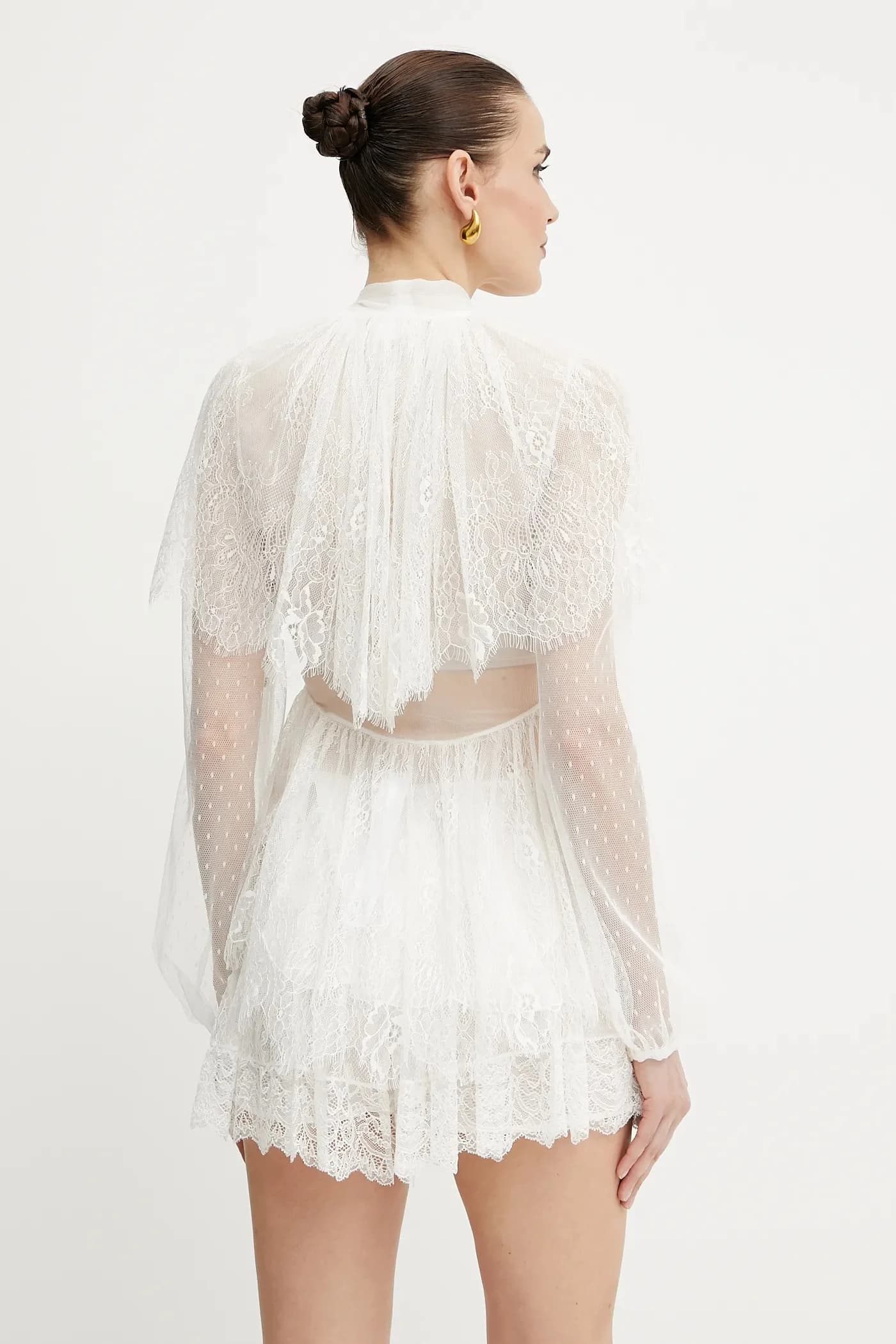 Блуза из смесового шелка - фото 3