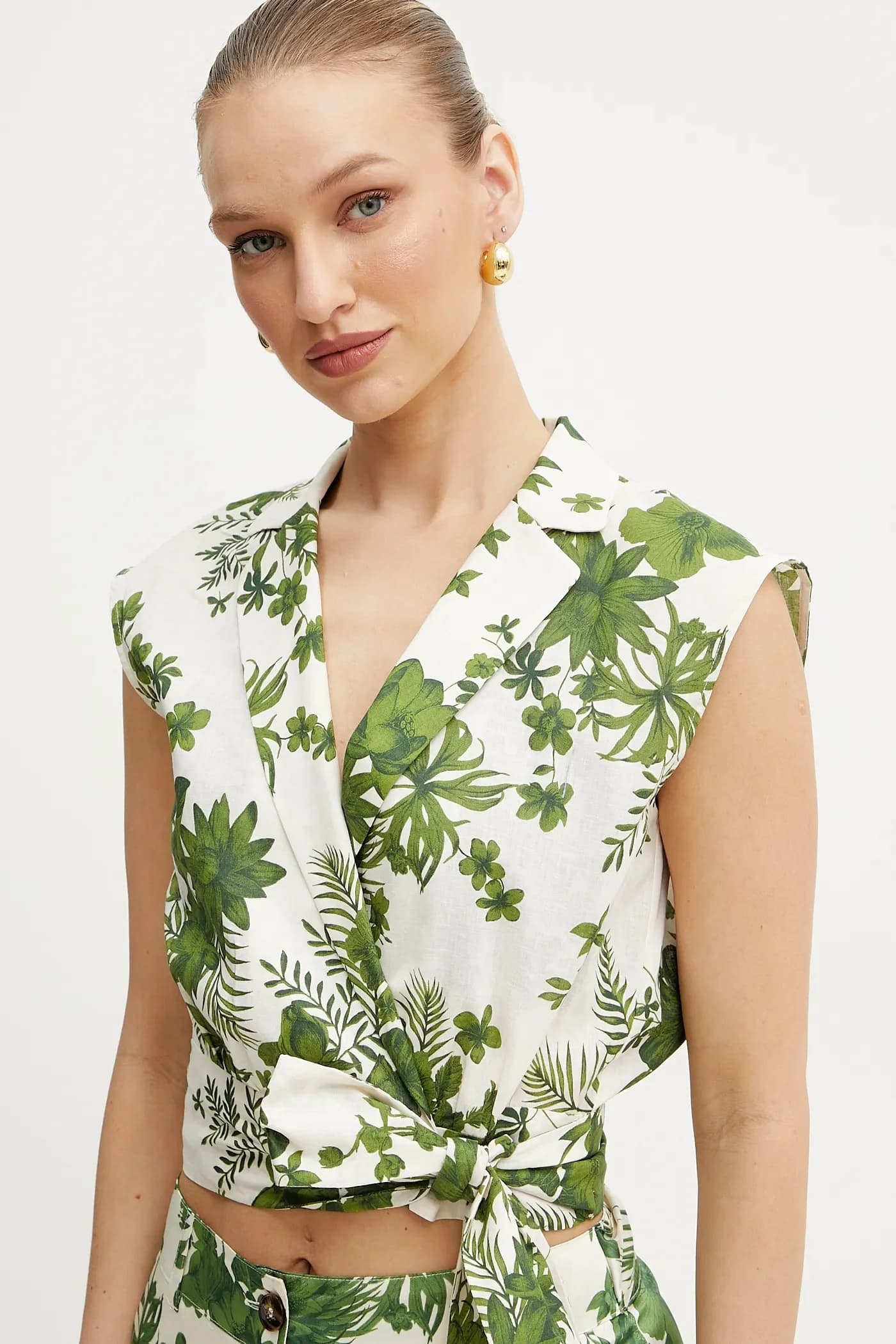 Льняная блузка Marella Emme от Marella - фото 4