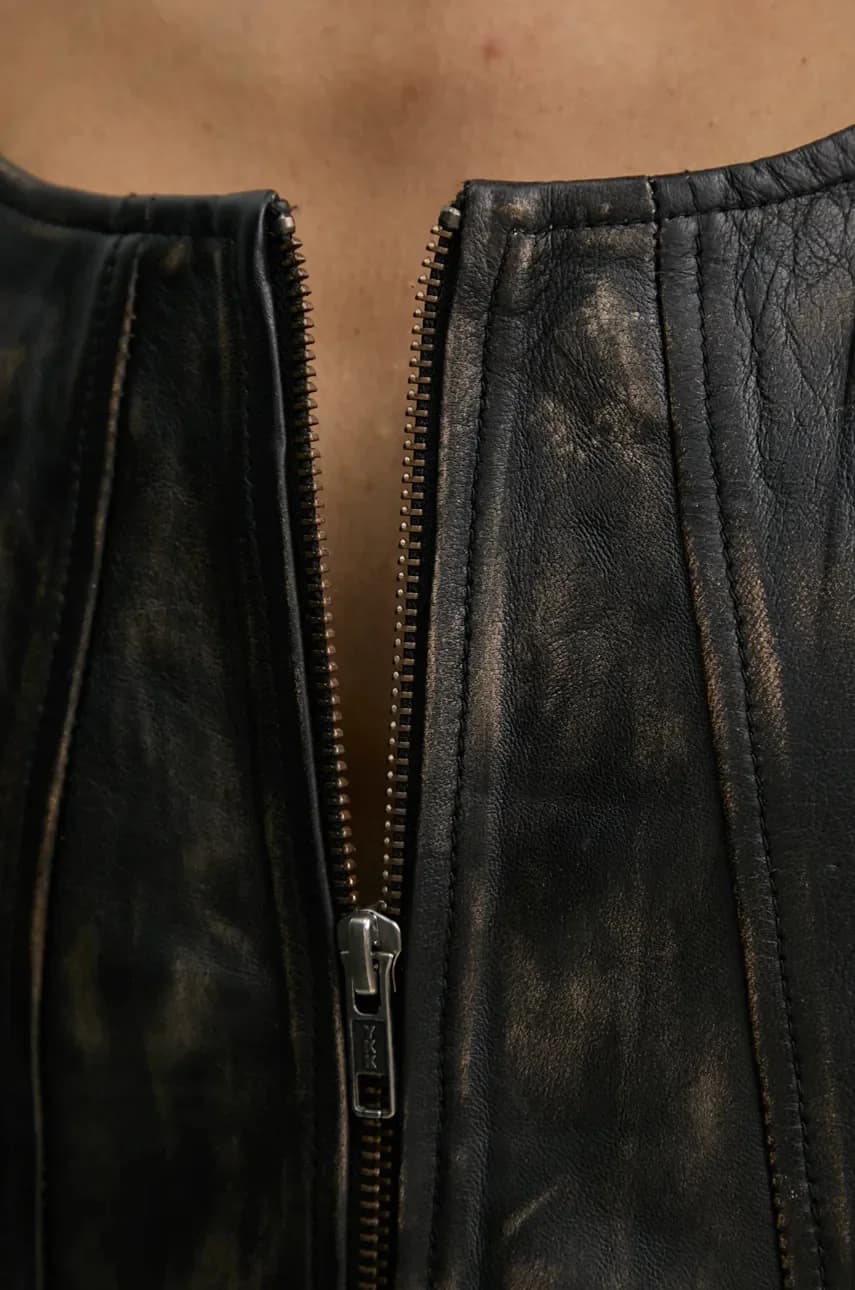 Кожаная блузка - фото 5