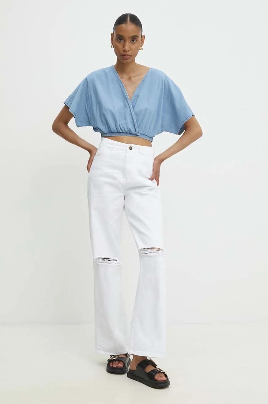 Джинсовая блузка - фото 2