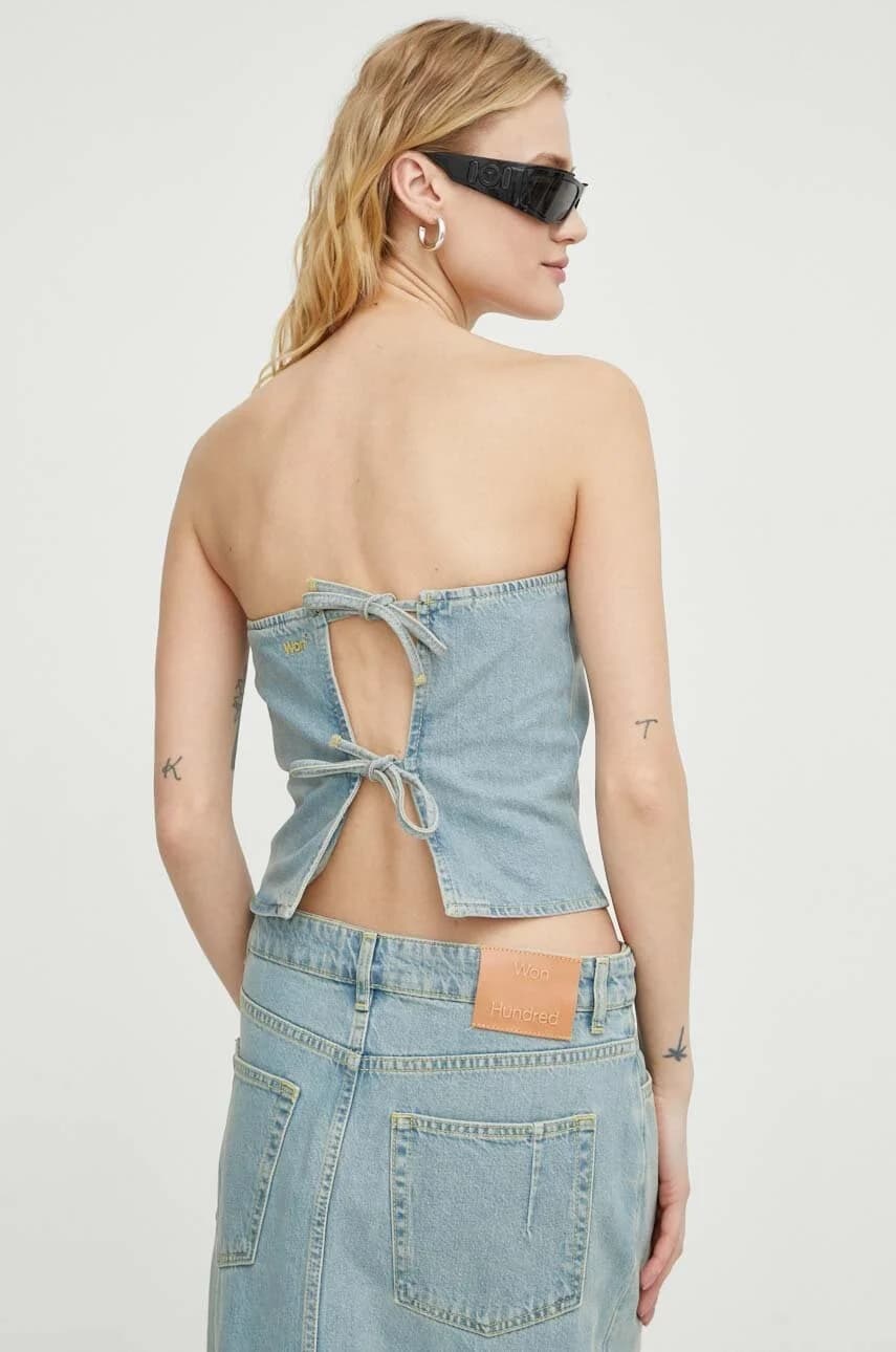 Джинсовая блузка - фото 3