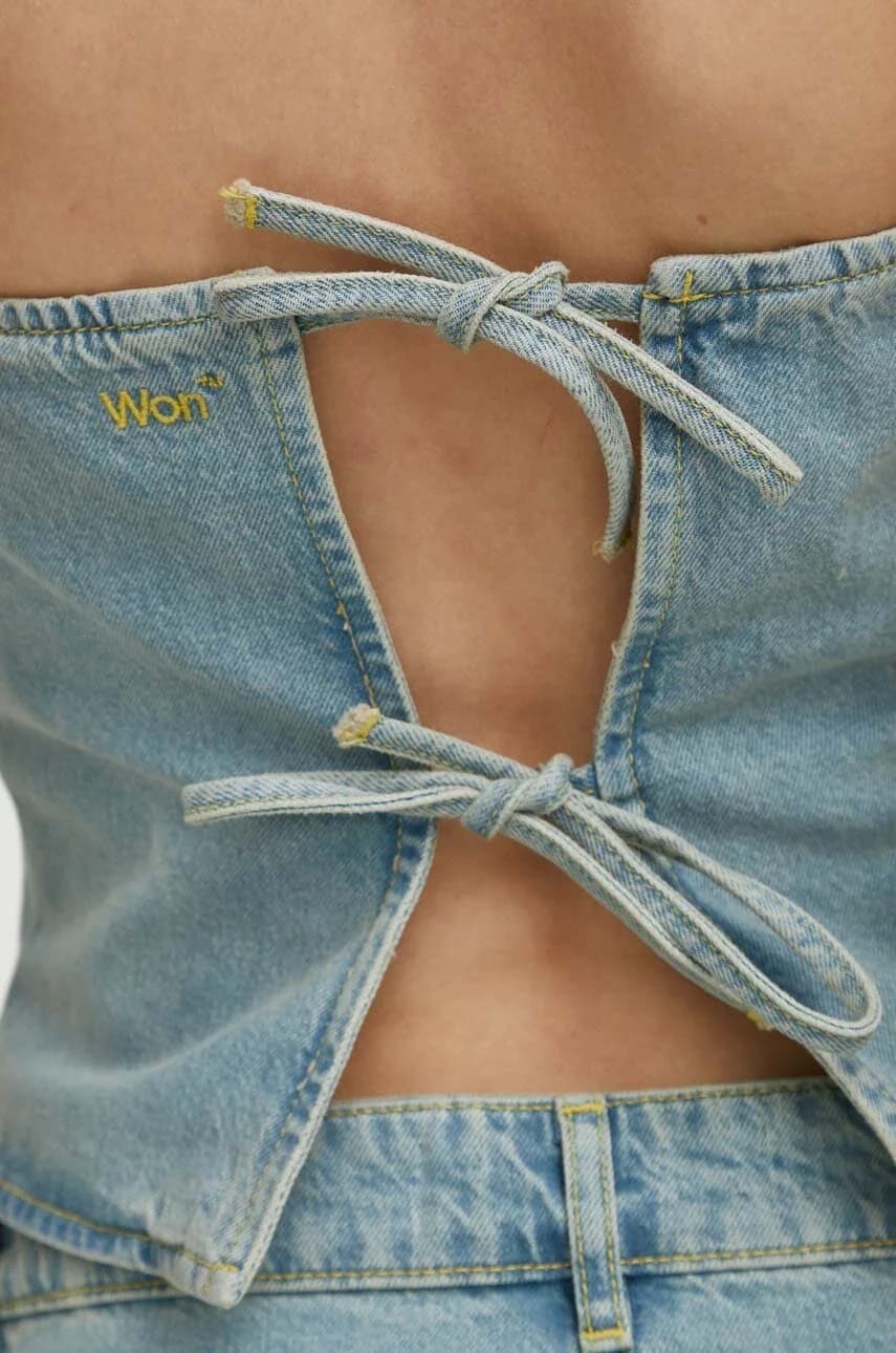 Джинсовая блузка - фото 6