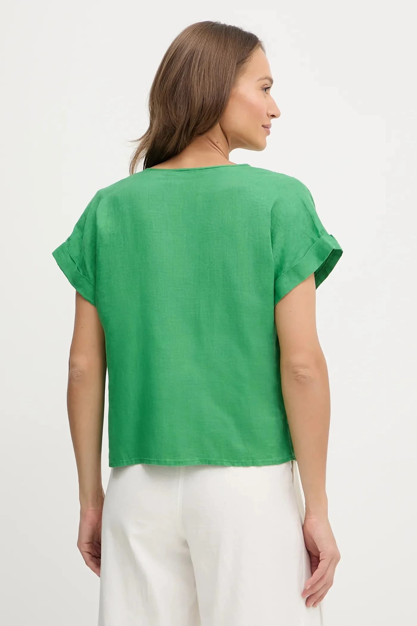 Льняная блузка - фото 2