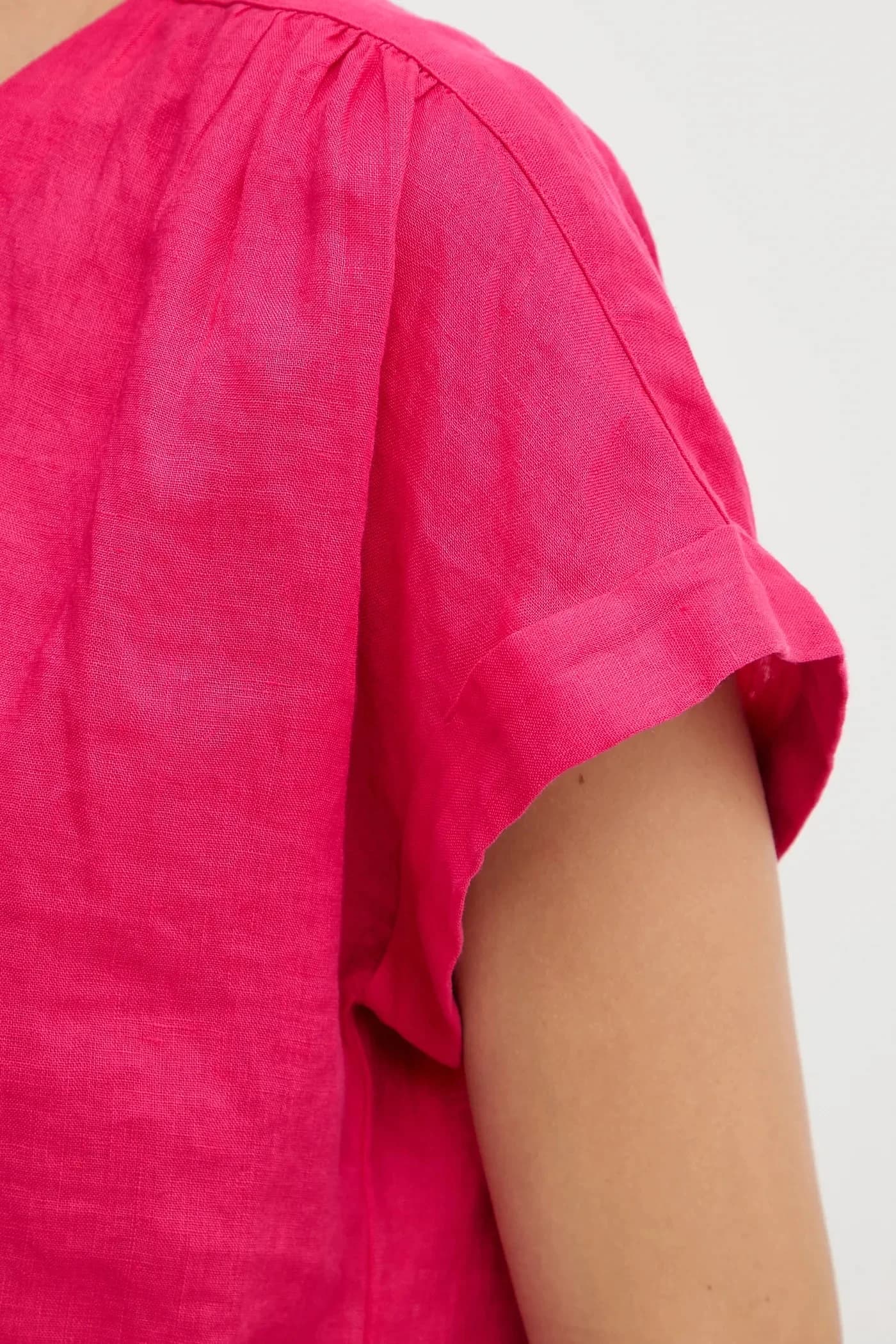 Льняная блузка - фото 5