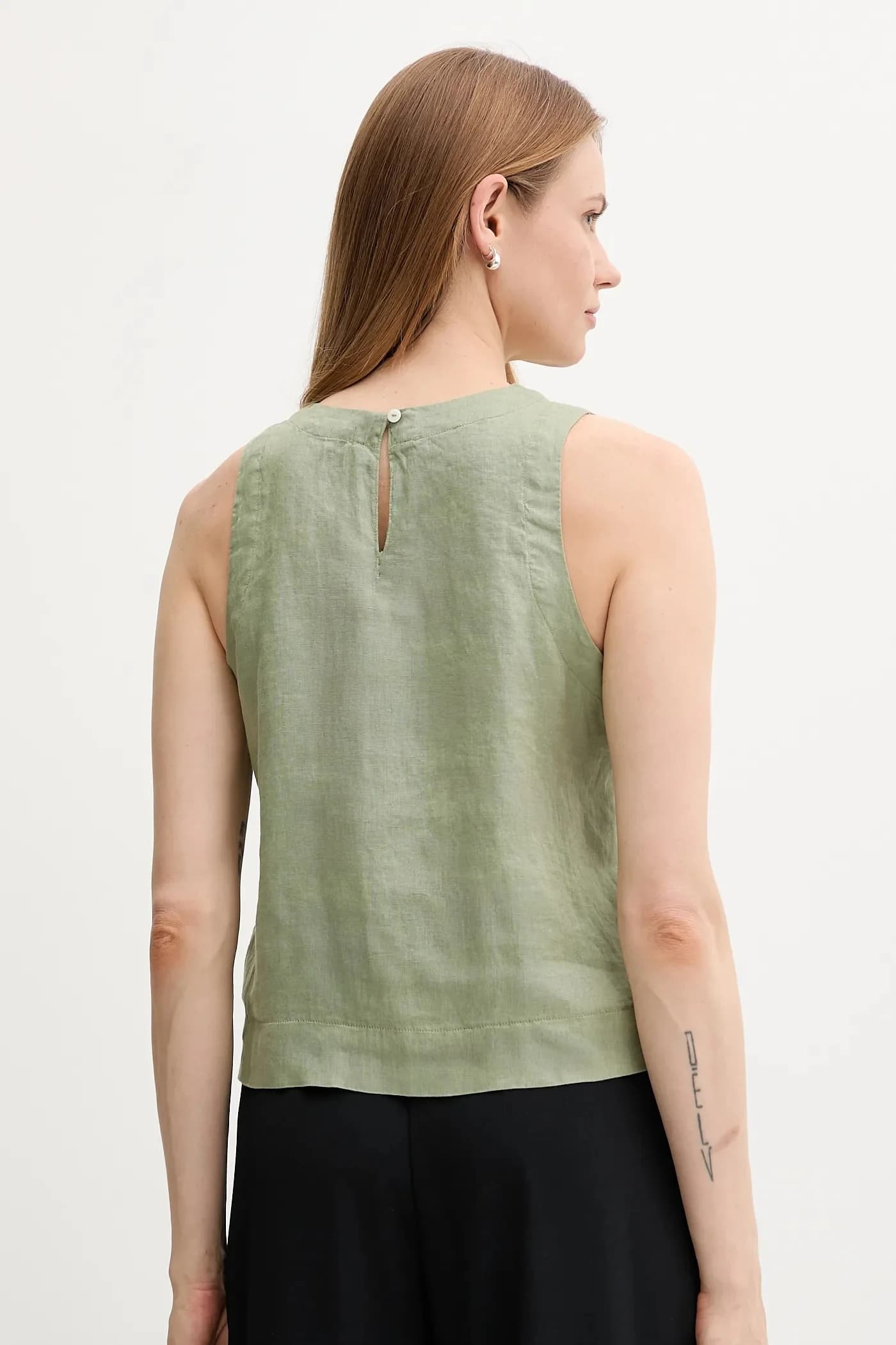 Льняная блузка - фото 3