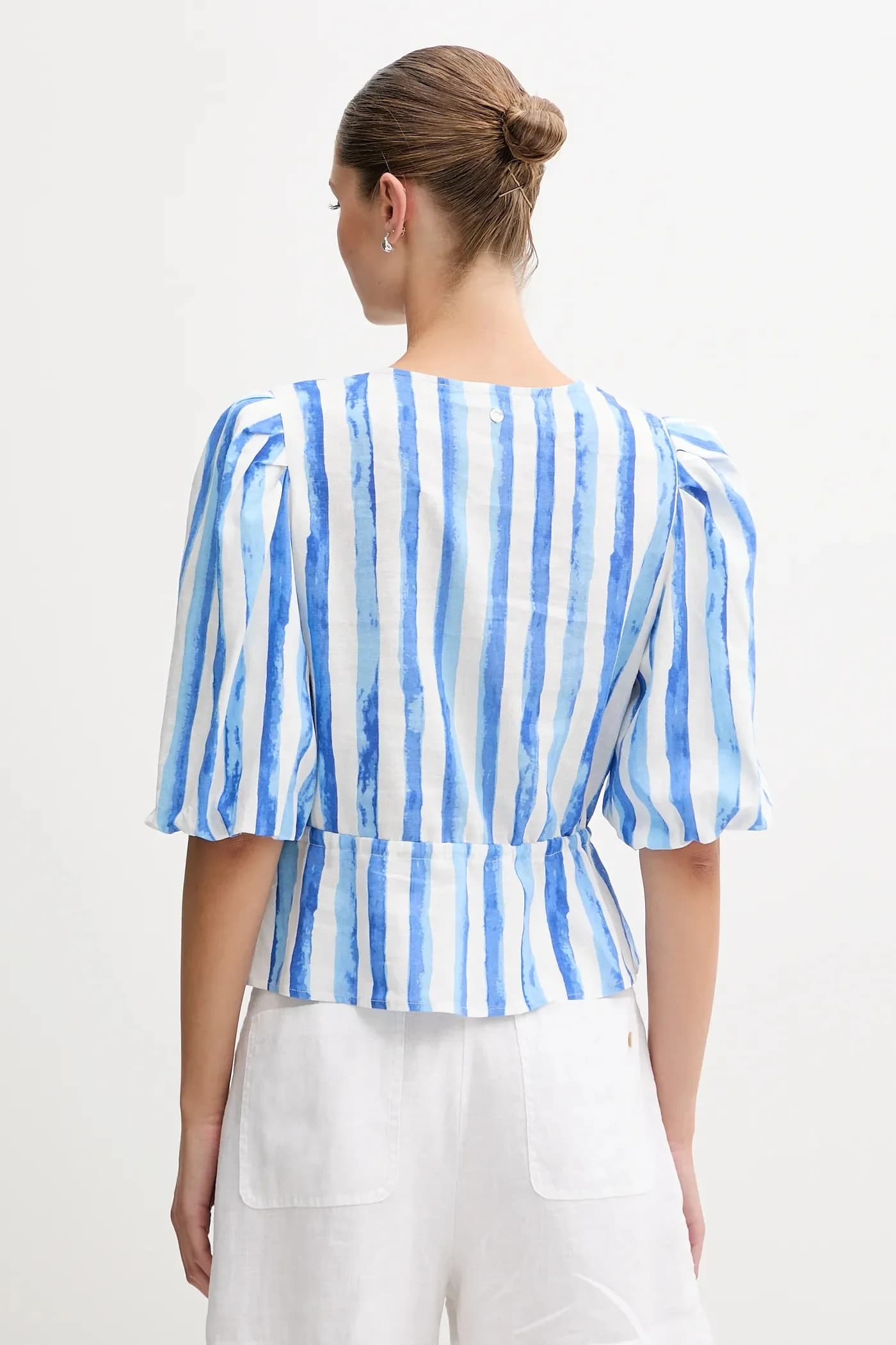 Льняная блузка - фото 3