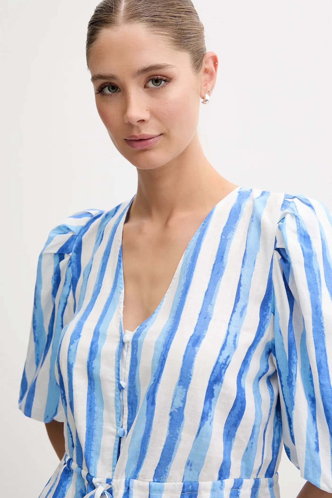 Льняная блузка - фото 4