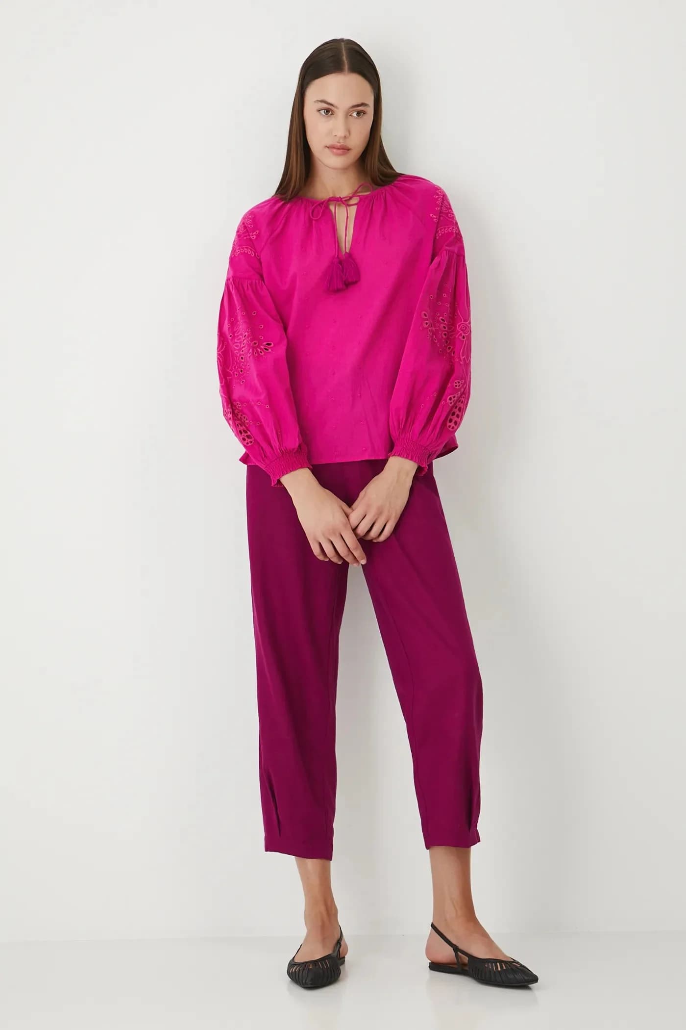 Хлопковая блузка - фото 2