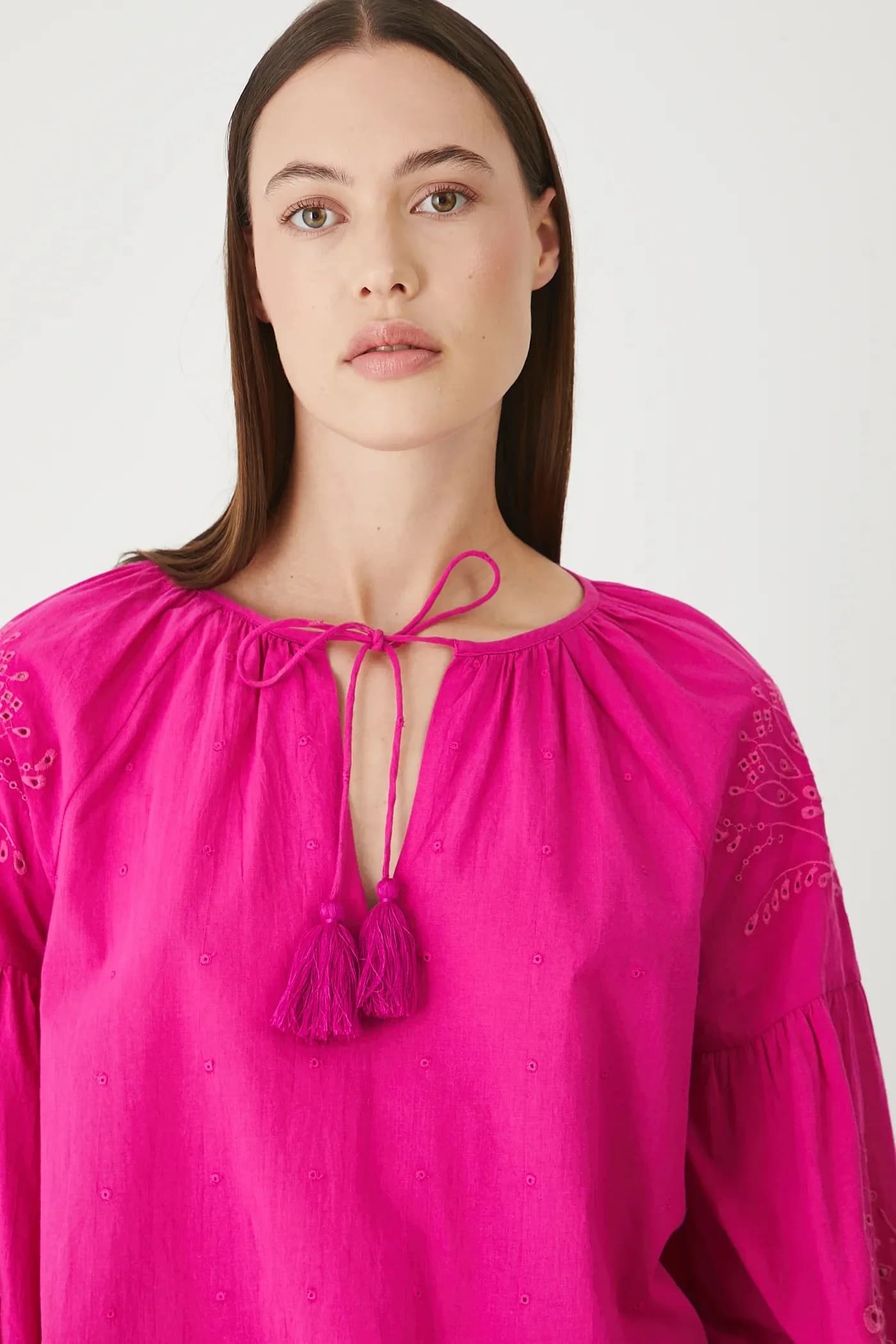 Хлопковая блузка - фото 4