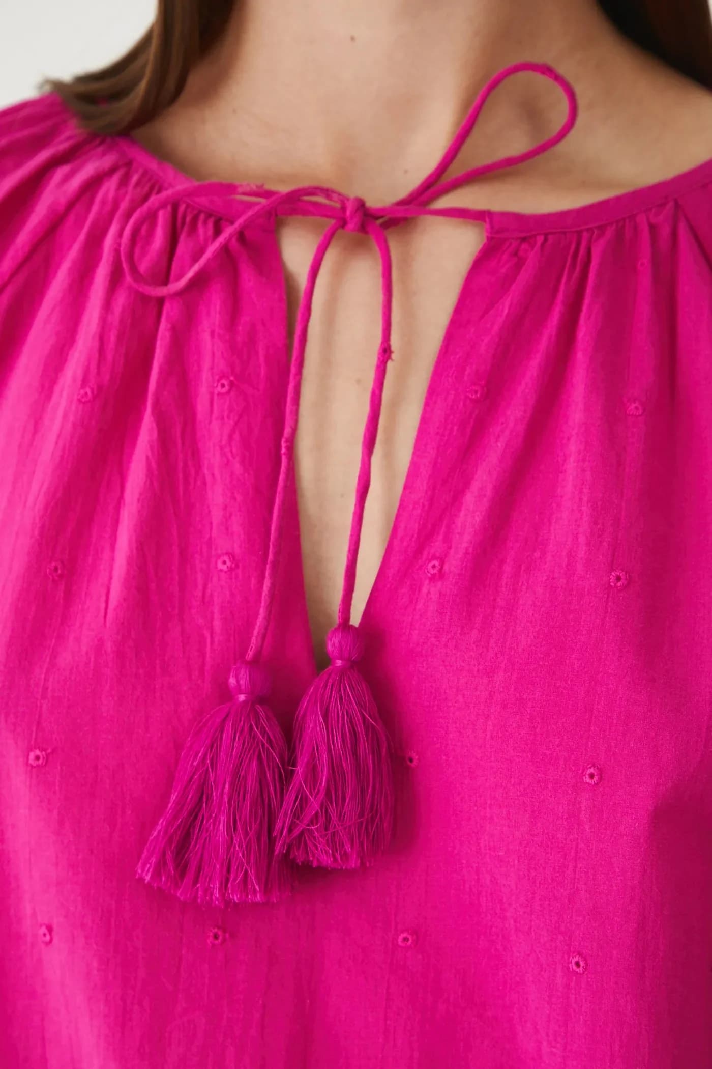 Хлопковая блузка - фото 5