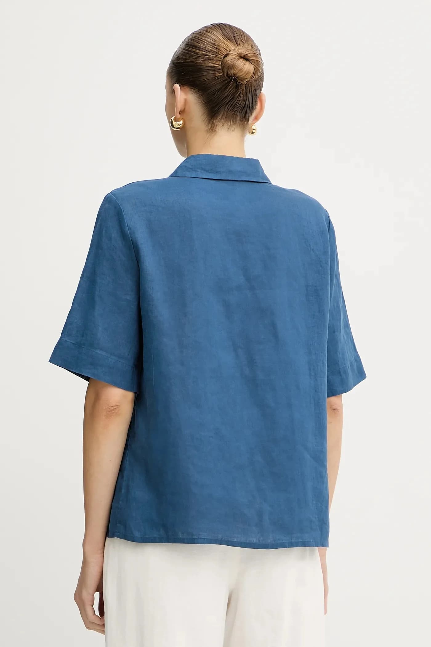 Льняная блузка - фото 3