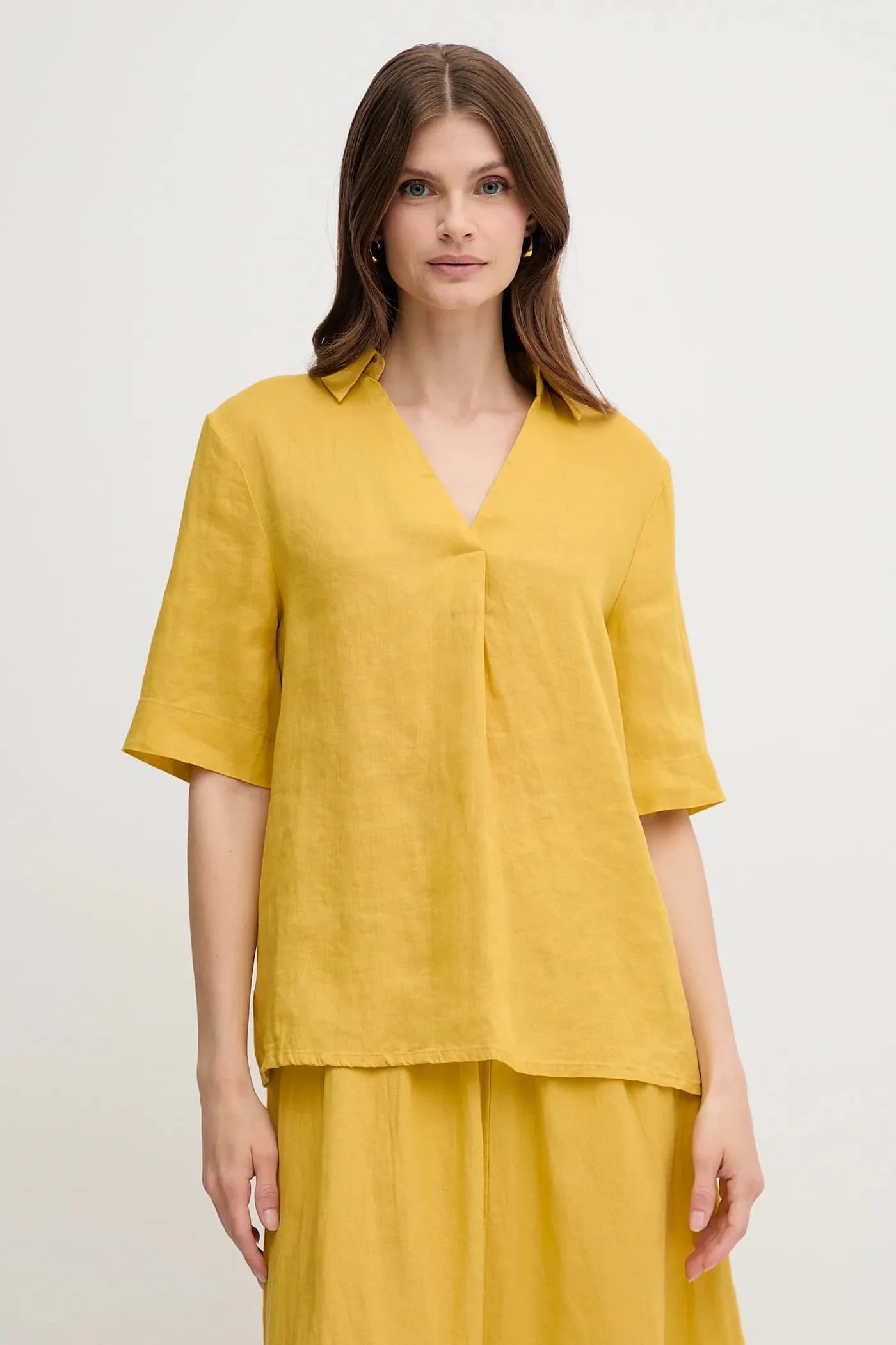 Льняная блузка