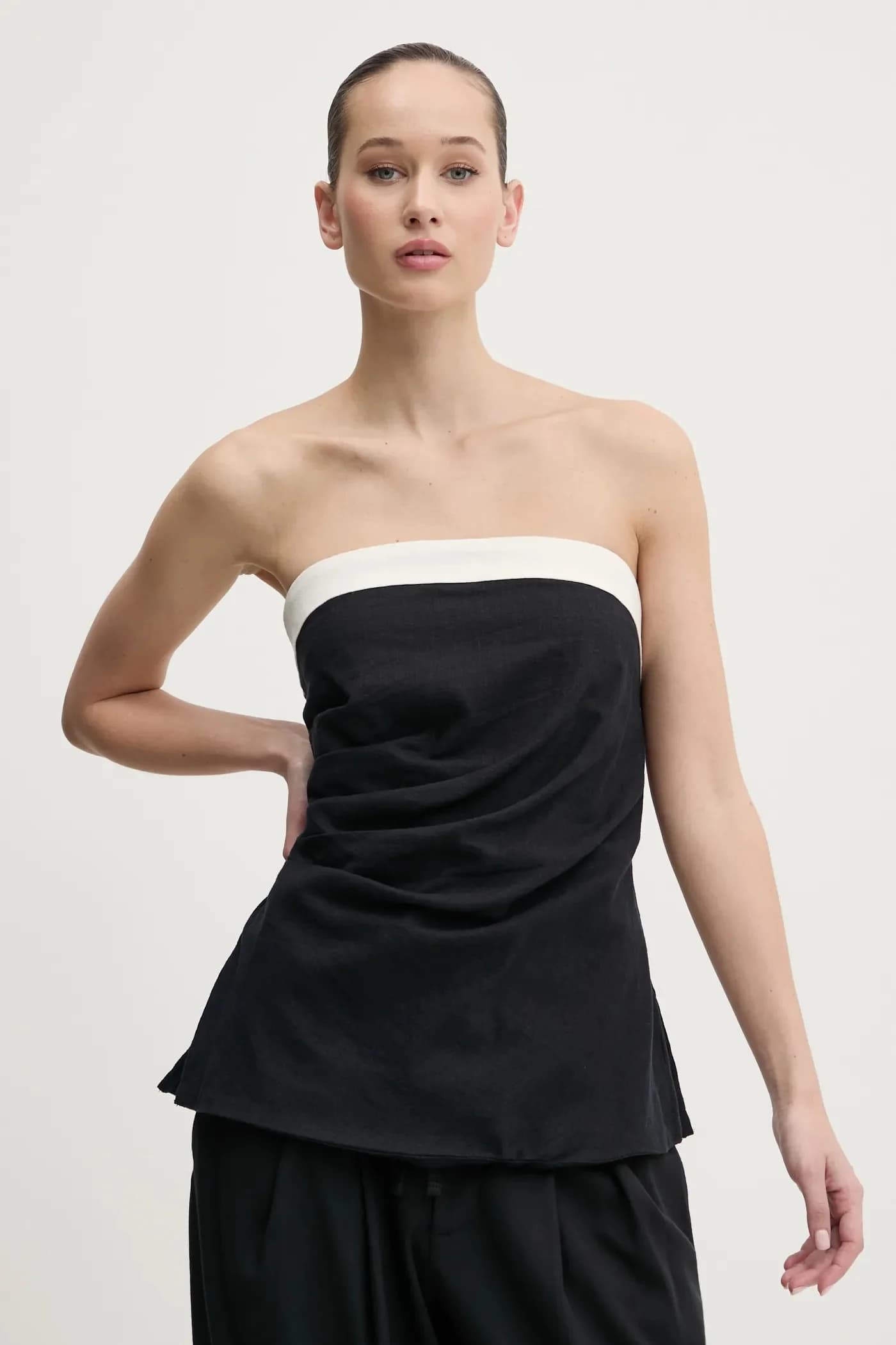 Льняной топ