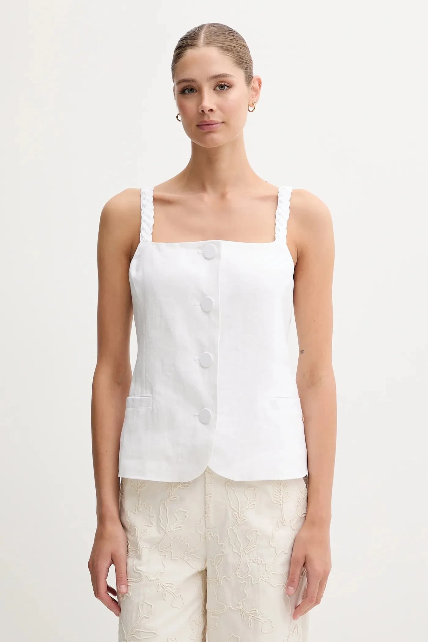 Льняная блузка