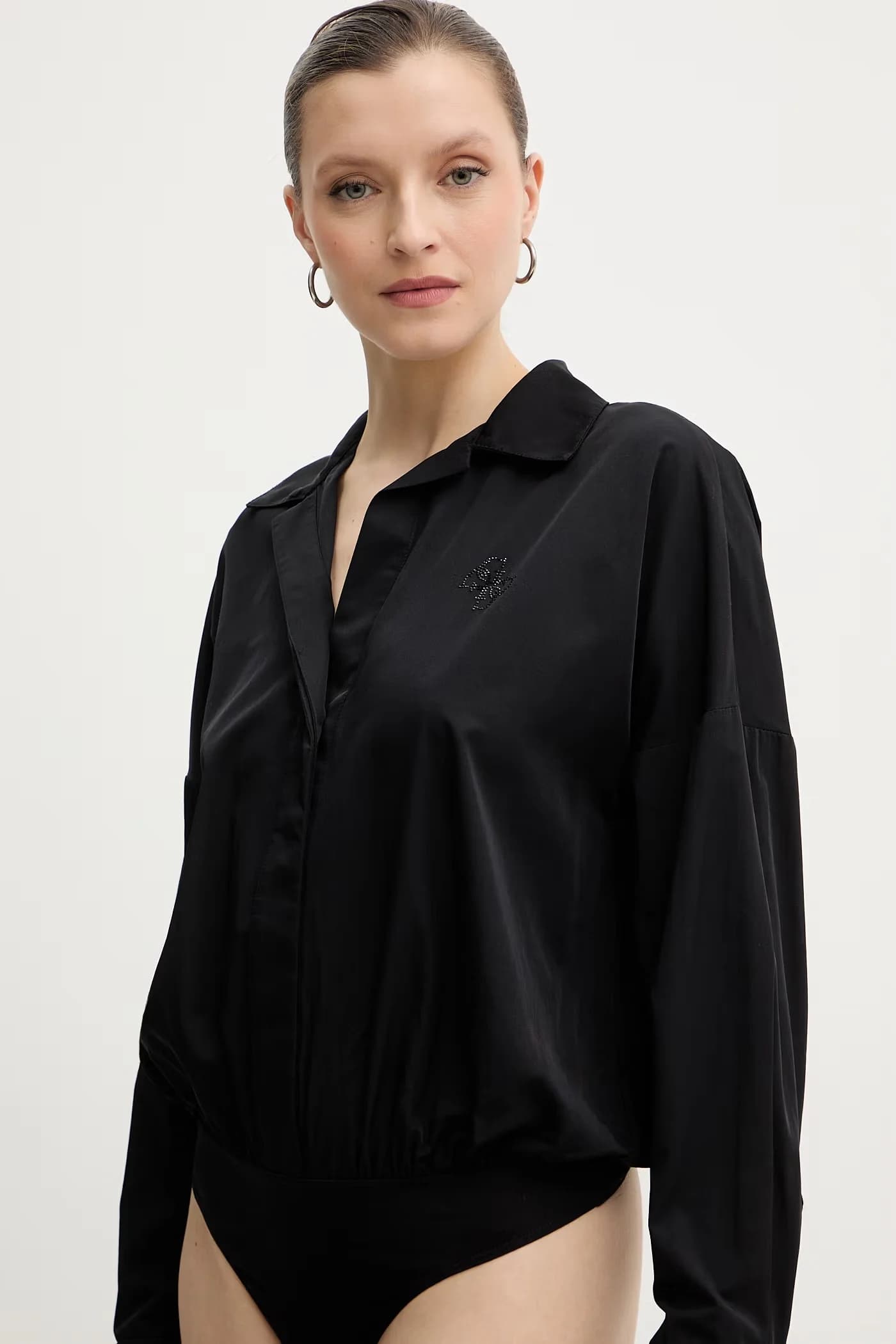 Боди CARMELA из смесового шелка - фото 4