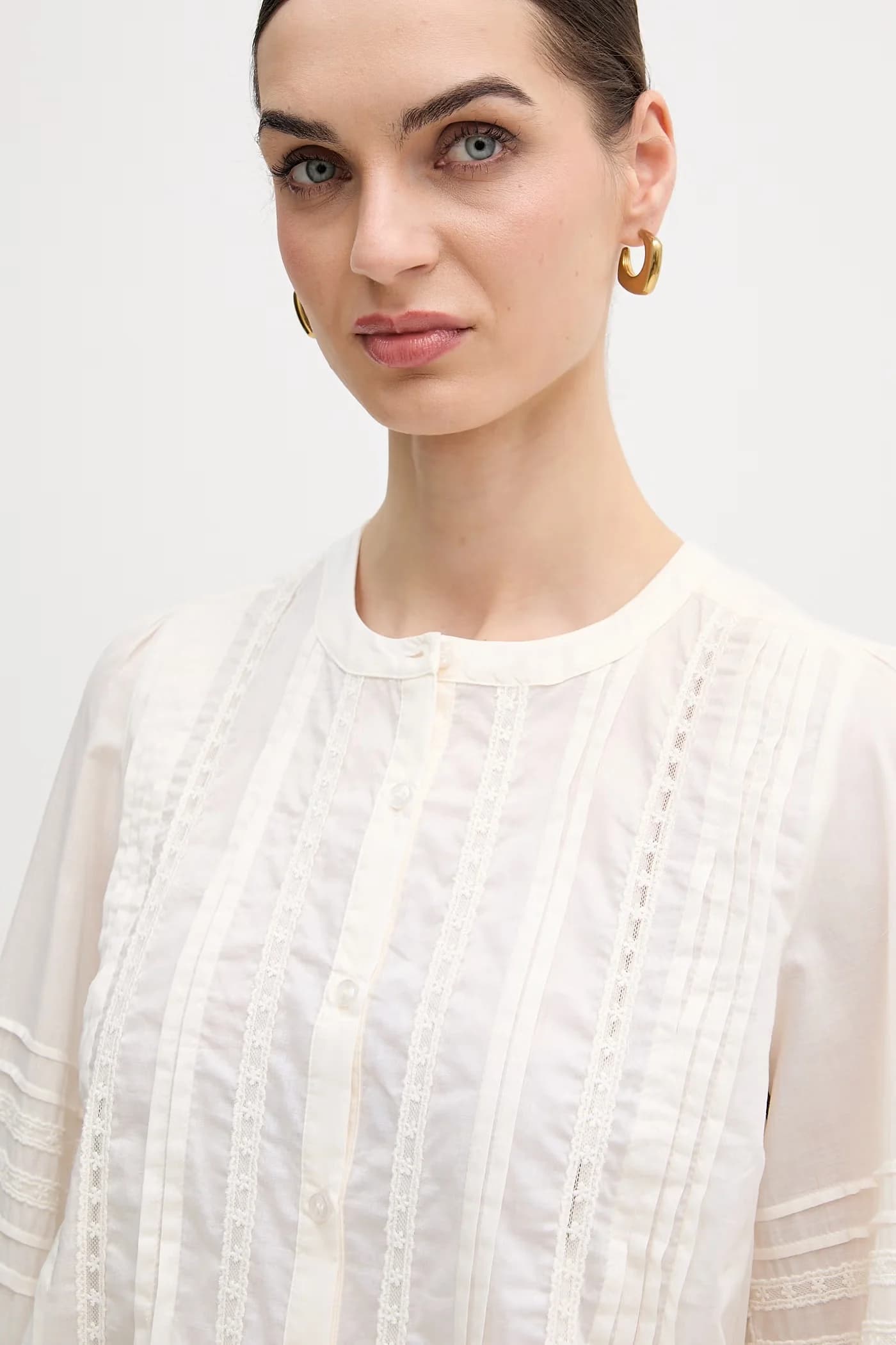 рубашка Adila из хлопка - фото 4